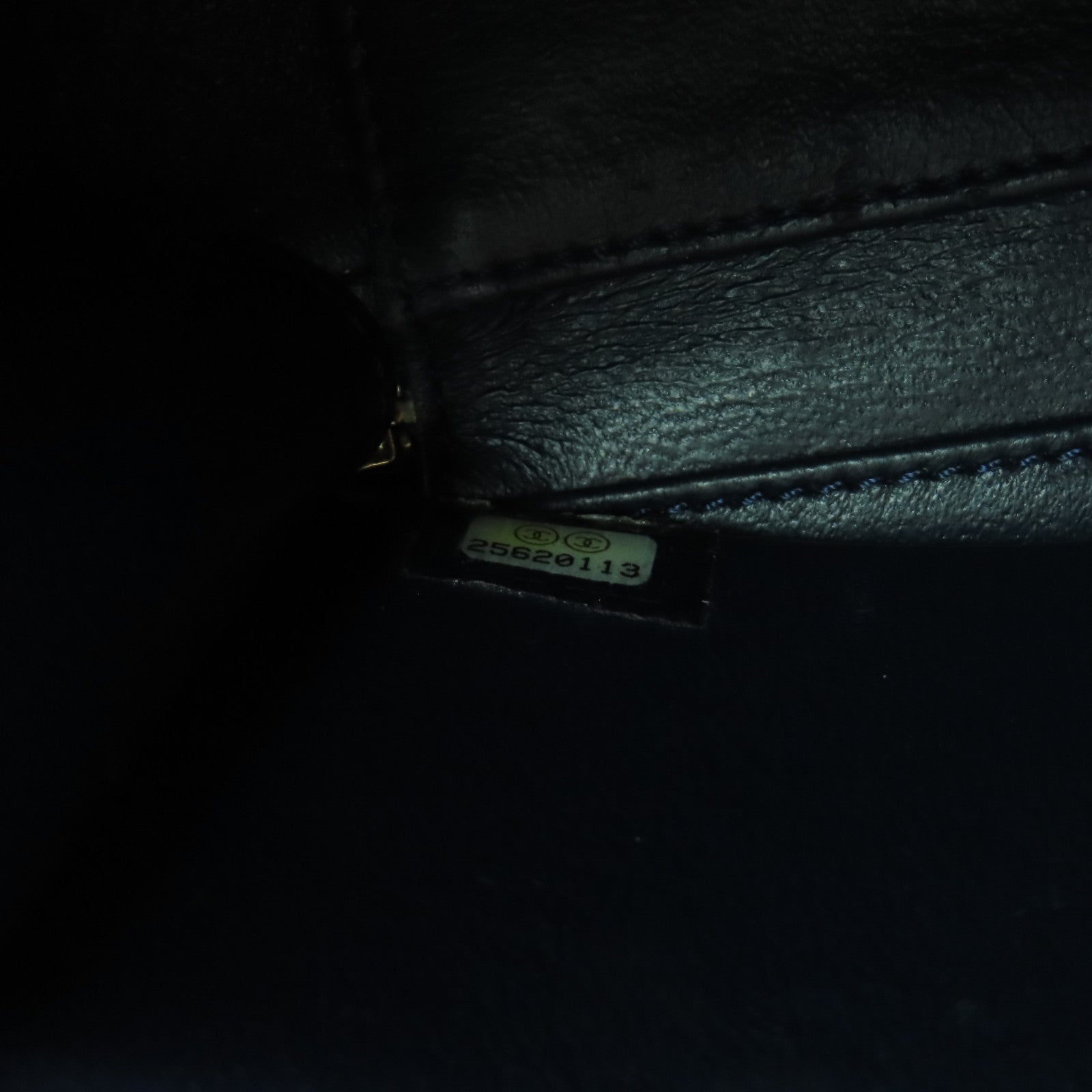 CHANEL **【激減優惠】菱格牛皮皮革Vanity Case金扣手挽肩背兩用袋藍色