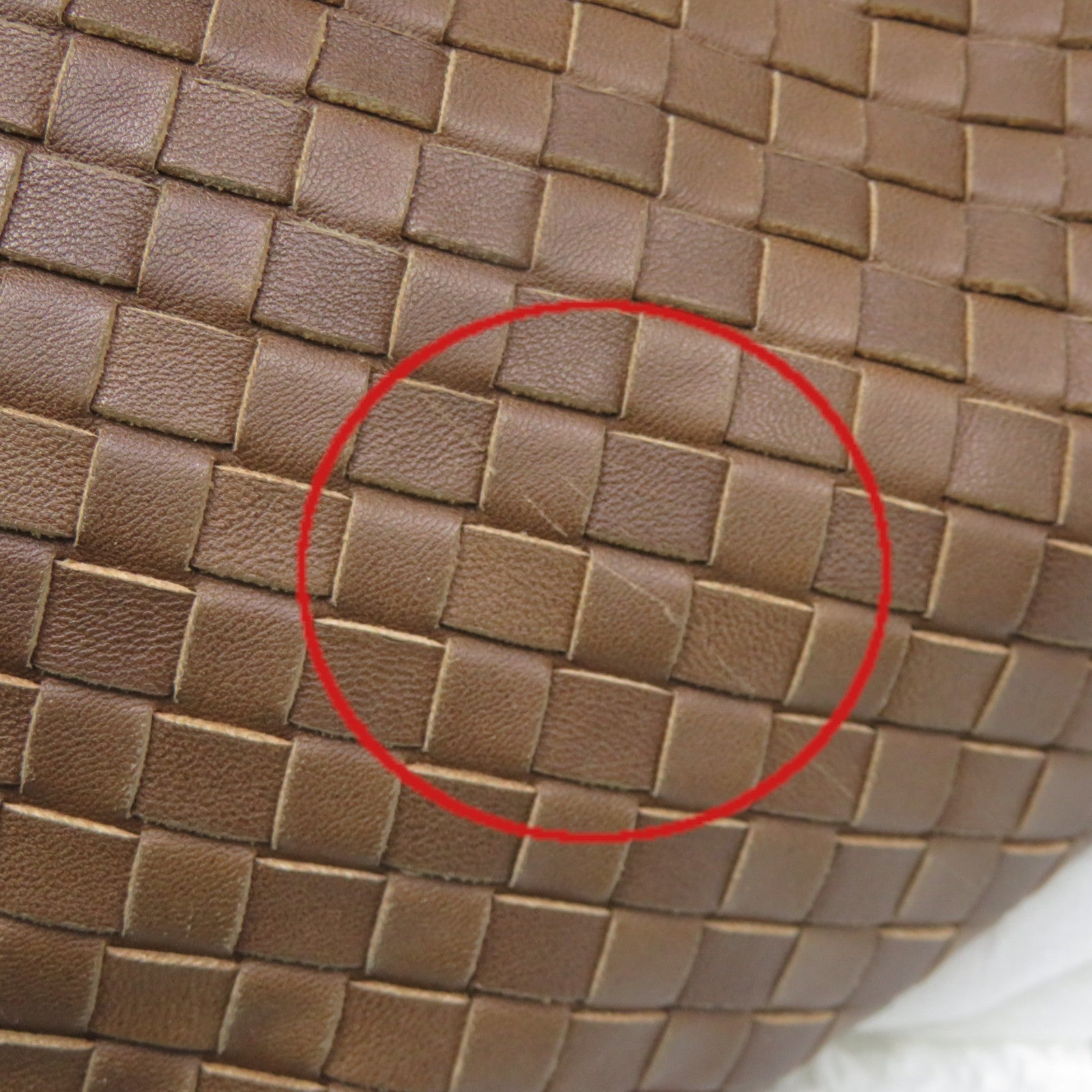 BOTTEGA VENETA 织纹皮革Shoulder Bag肩背袋啡色
