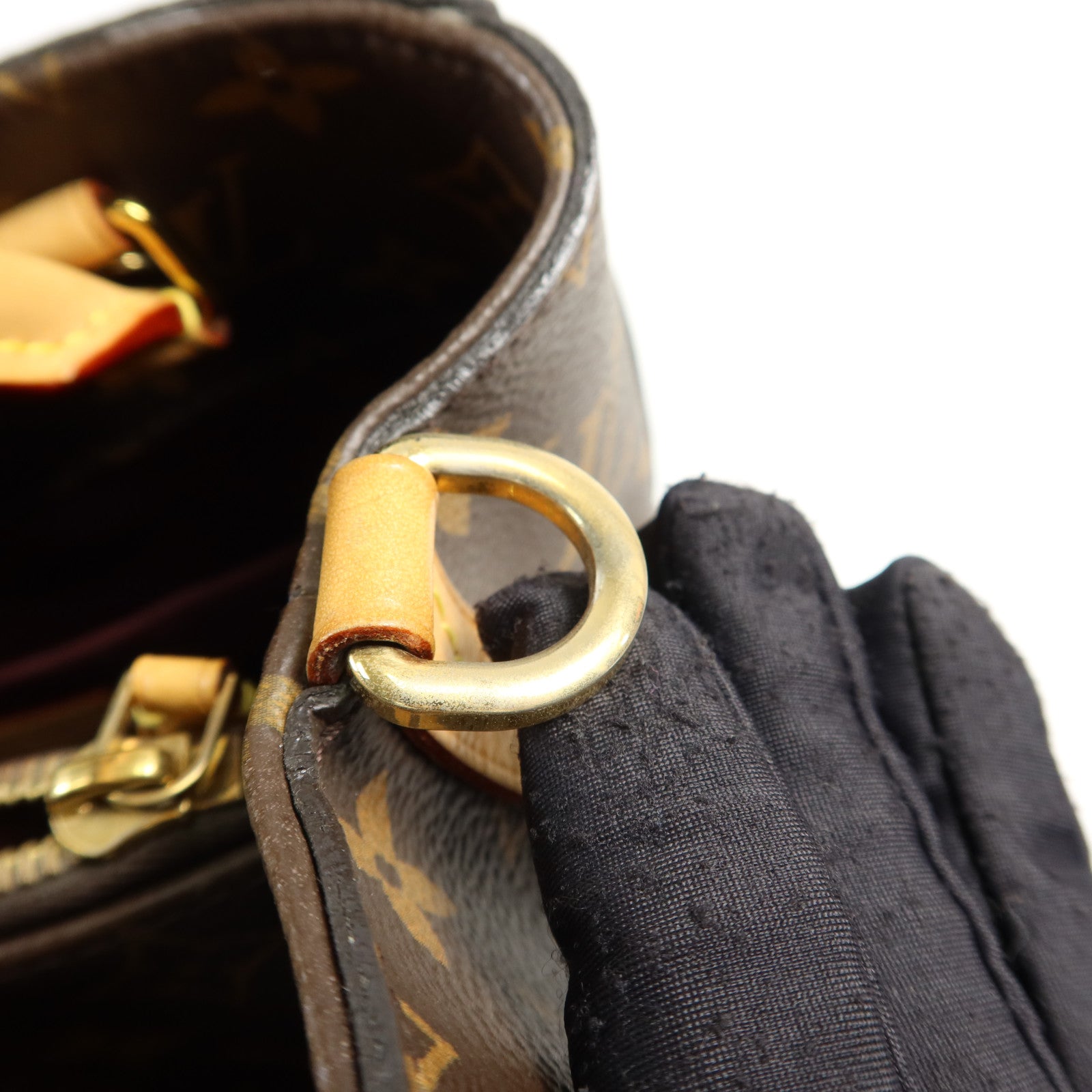 LOUIS VUITTON Monogram Montaigne MM金扣手挽肩背兩用袋