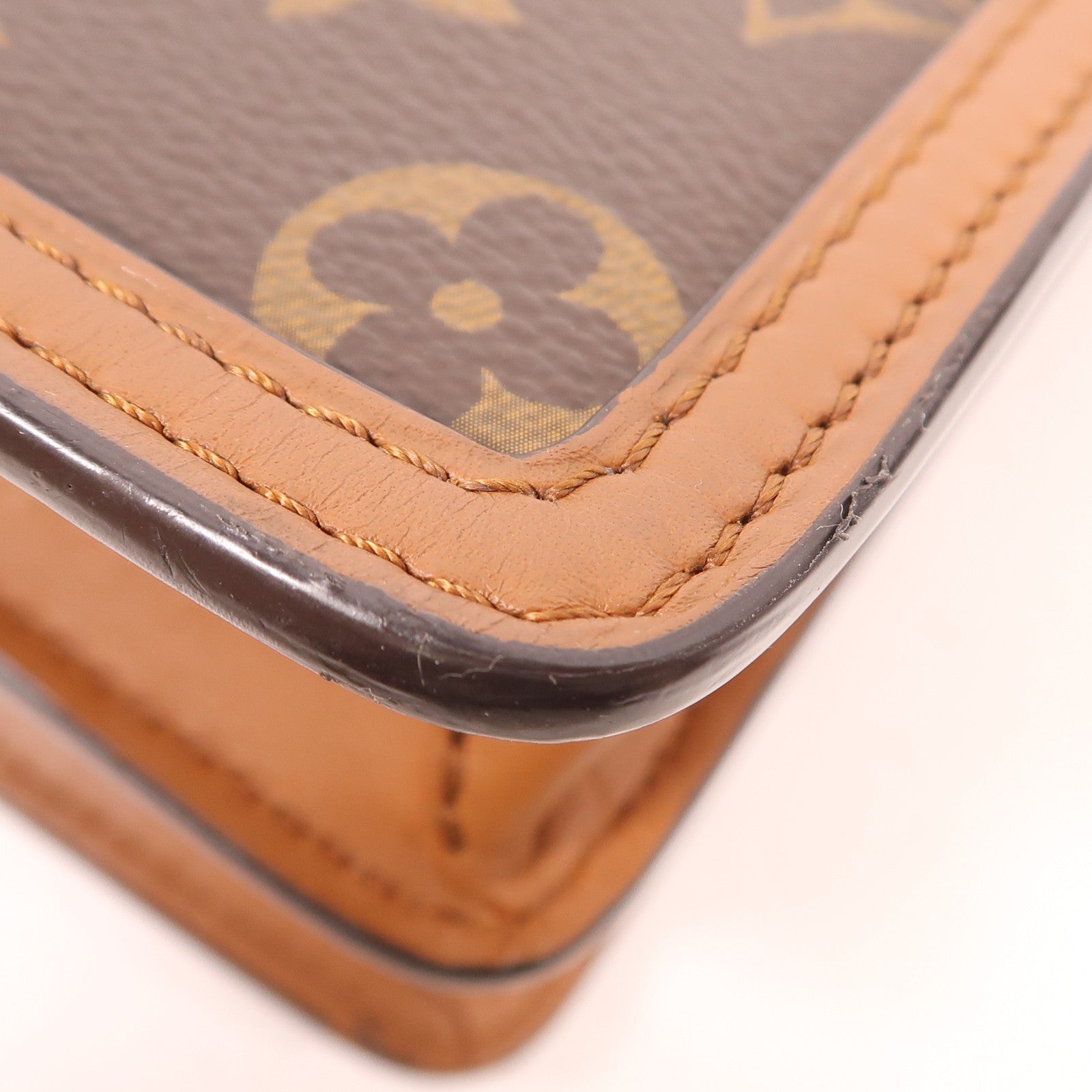 LOUIS VUITTON 【激減優惠】Monogram Reverse Mini Dauphine金扣肩背袋