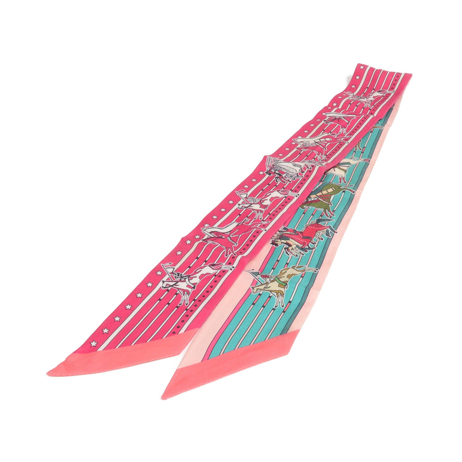HERMES 【激減優惠】絲質Twilly絲巾