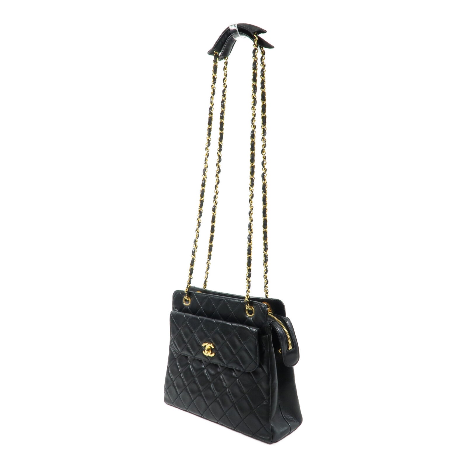 CHANEL 羊皮皮革Vintage Chain Shoulder Bag鏈帶肩背袋