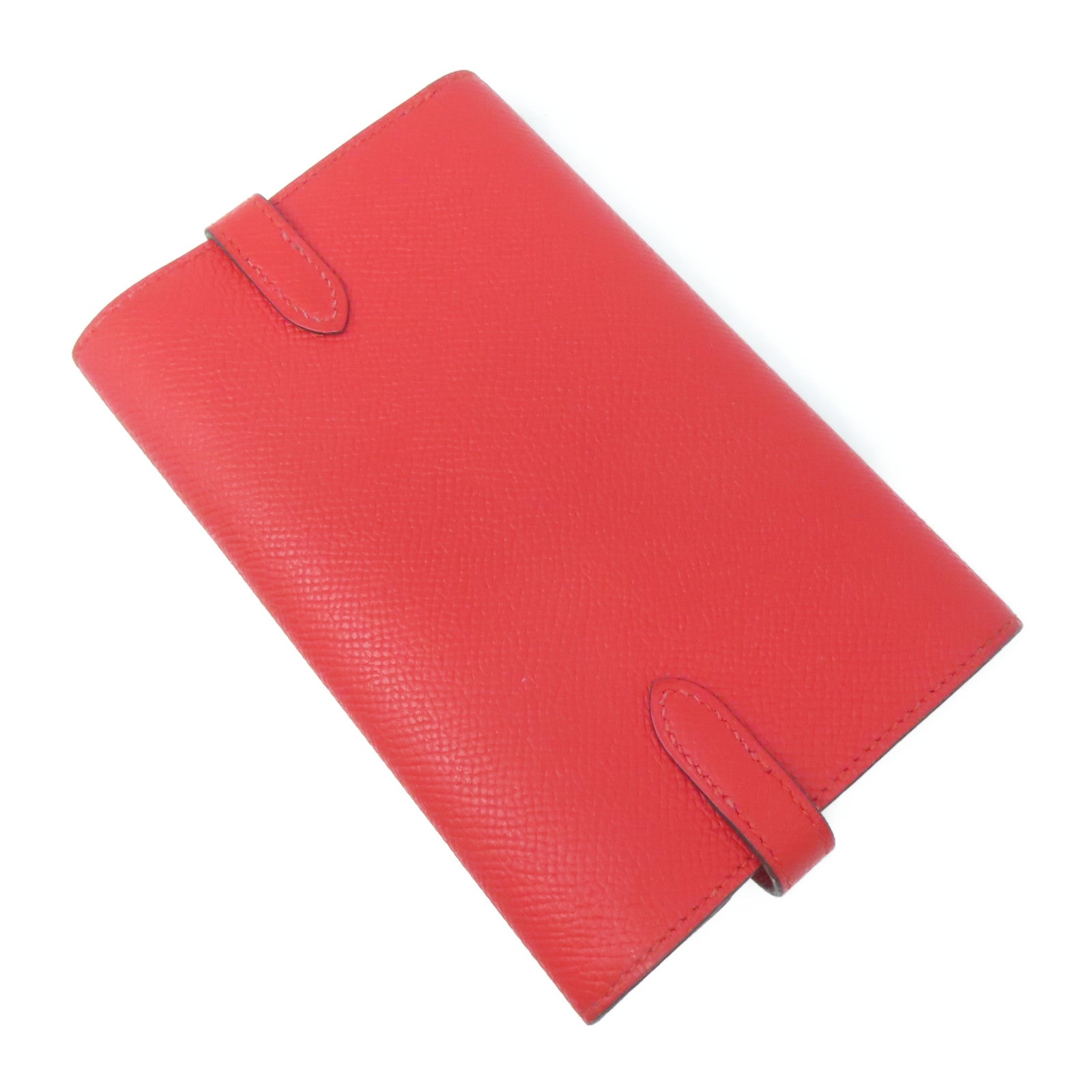 HERMES **【清倉大減價】Veau Epsom皮革Kelly Wallet金扣錢包紅色