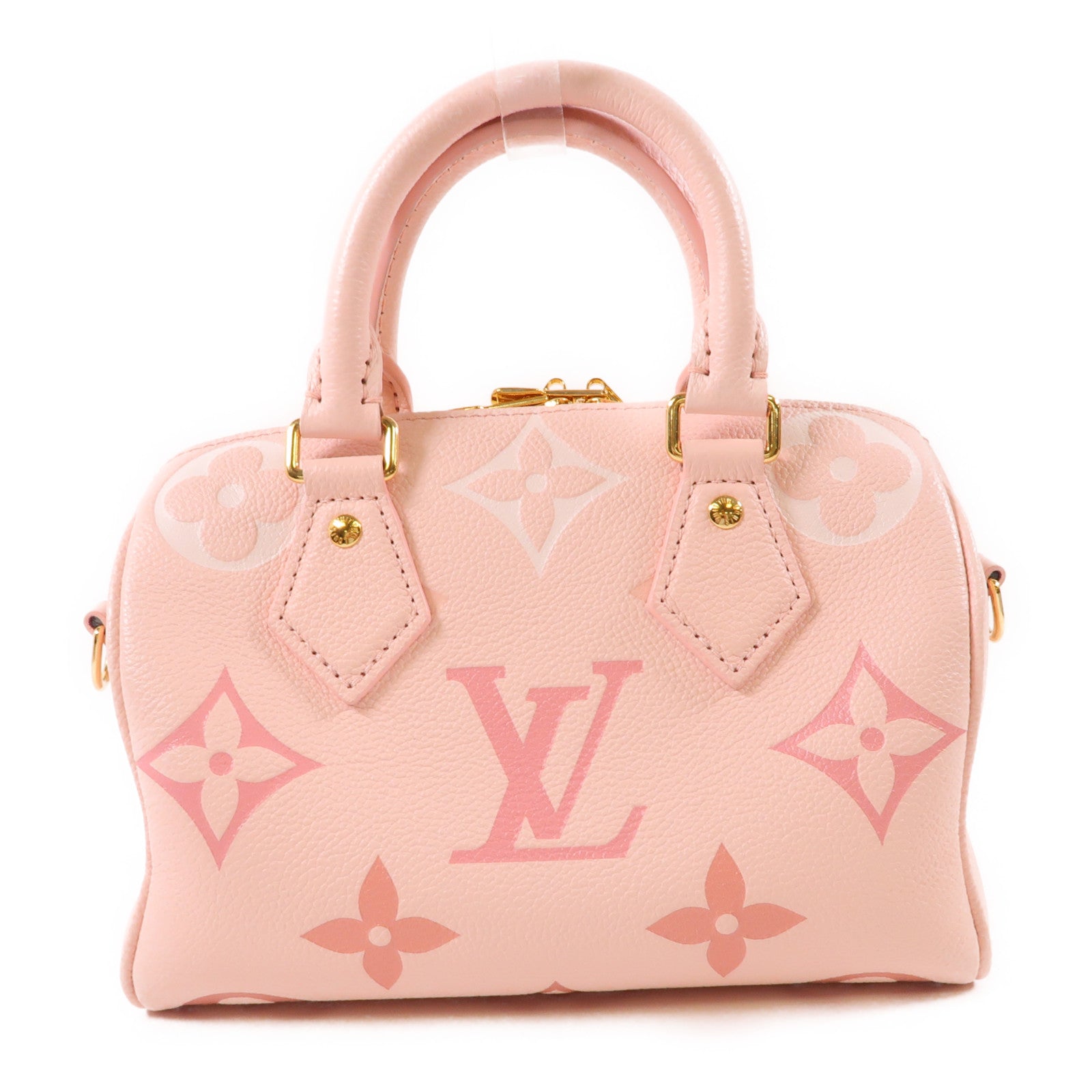 LOUIS VUITTON Monogram Empreinte Speedy Bandouliere 20金扣手挽肩背兩用袋