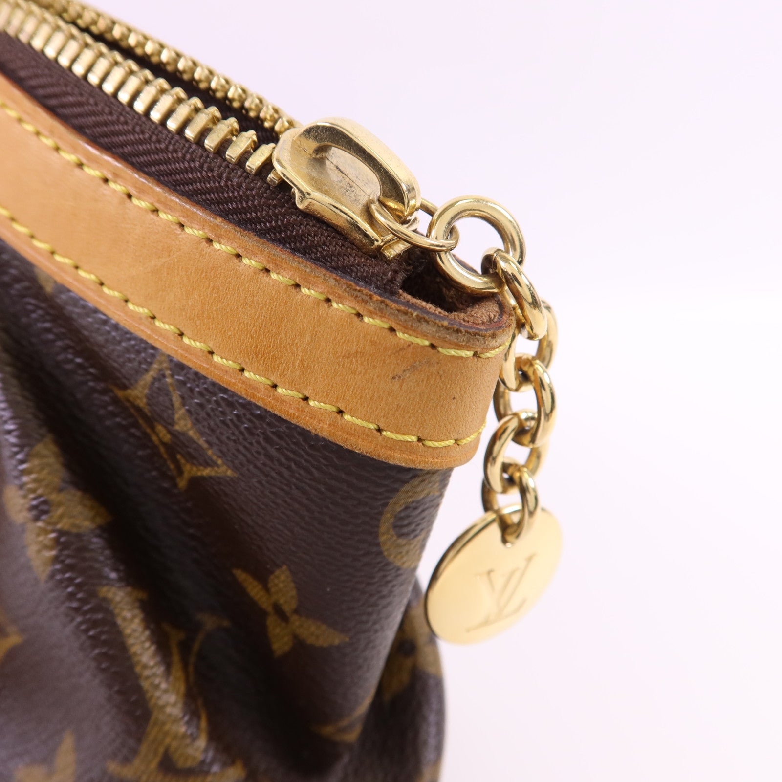 LOUIS VUITTON Monogram Tivoli PM金扣手挽袋