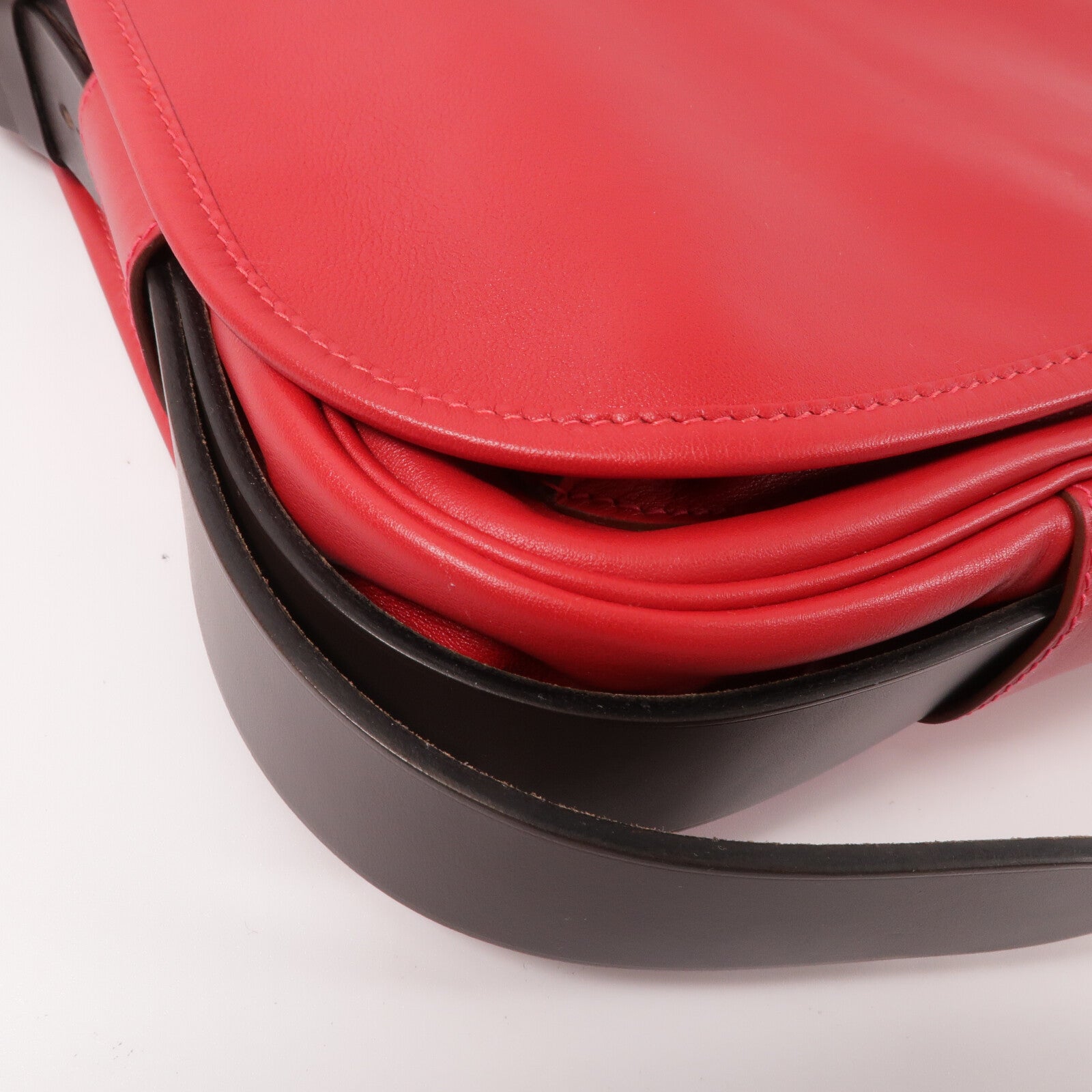 HERMES Swift皮革Brada 30肩背袋Rouge Tomate
