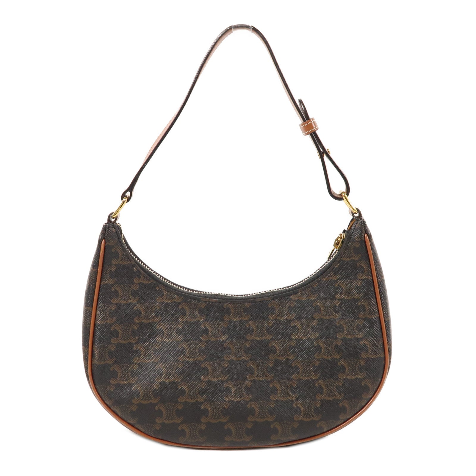 CELINE 塗層帆布Ava金扣肩背袋