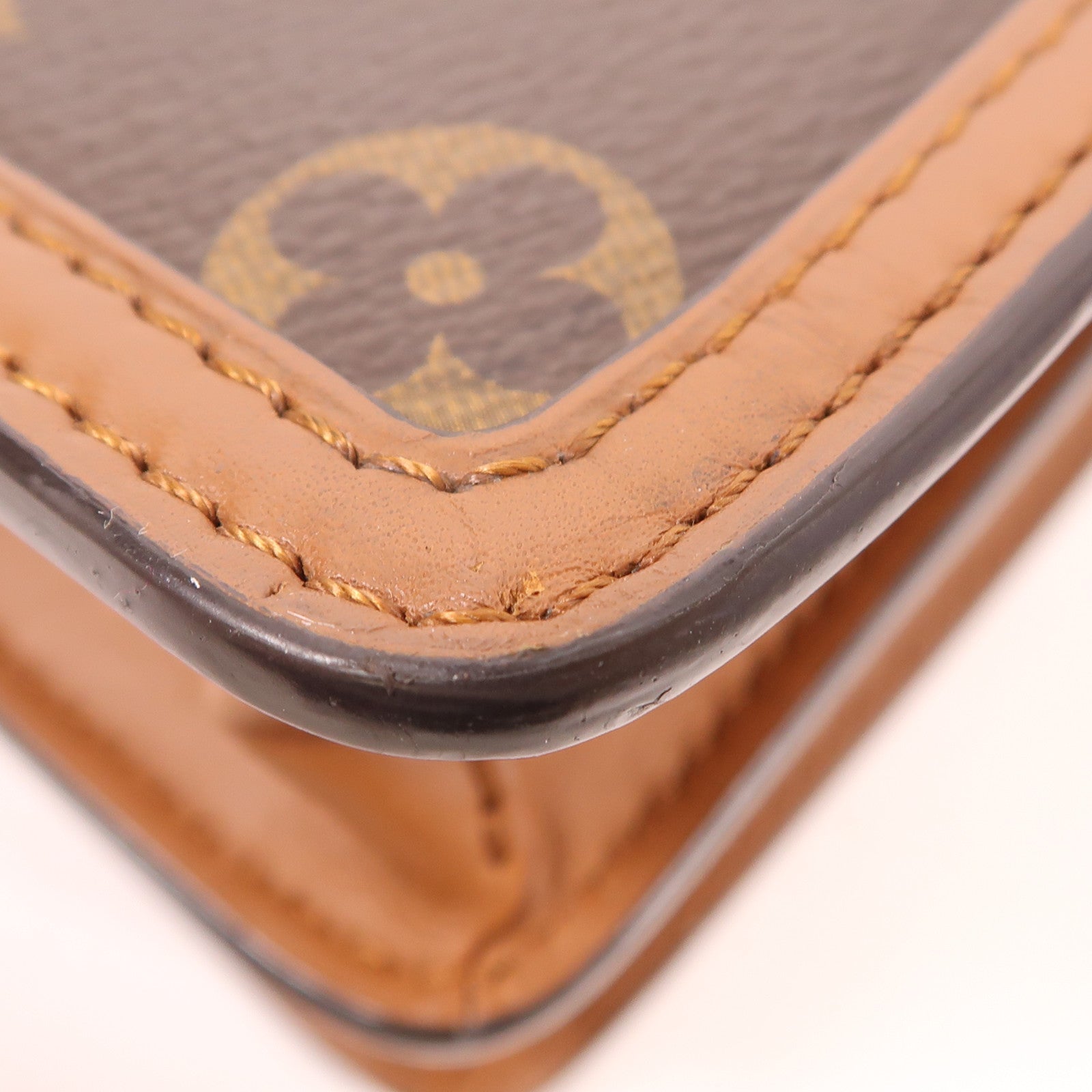 LOUIS VUITTON 【激減優惠】Monogram Reverse Mini Dauphine金扣肩背袋