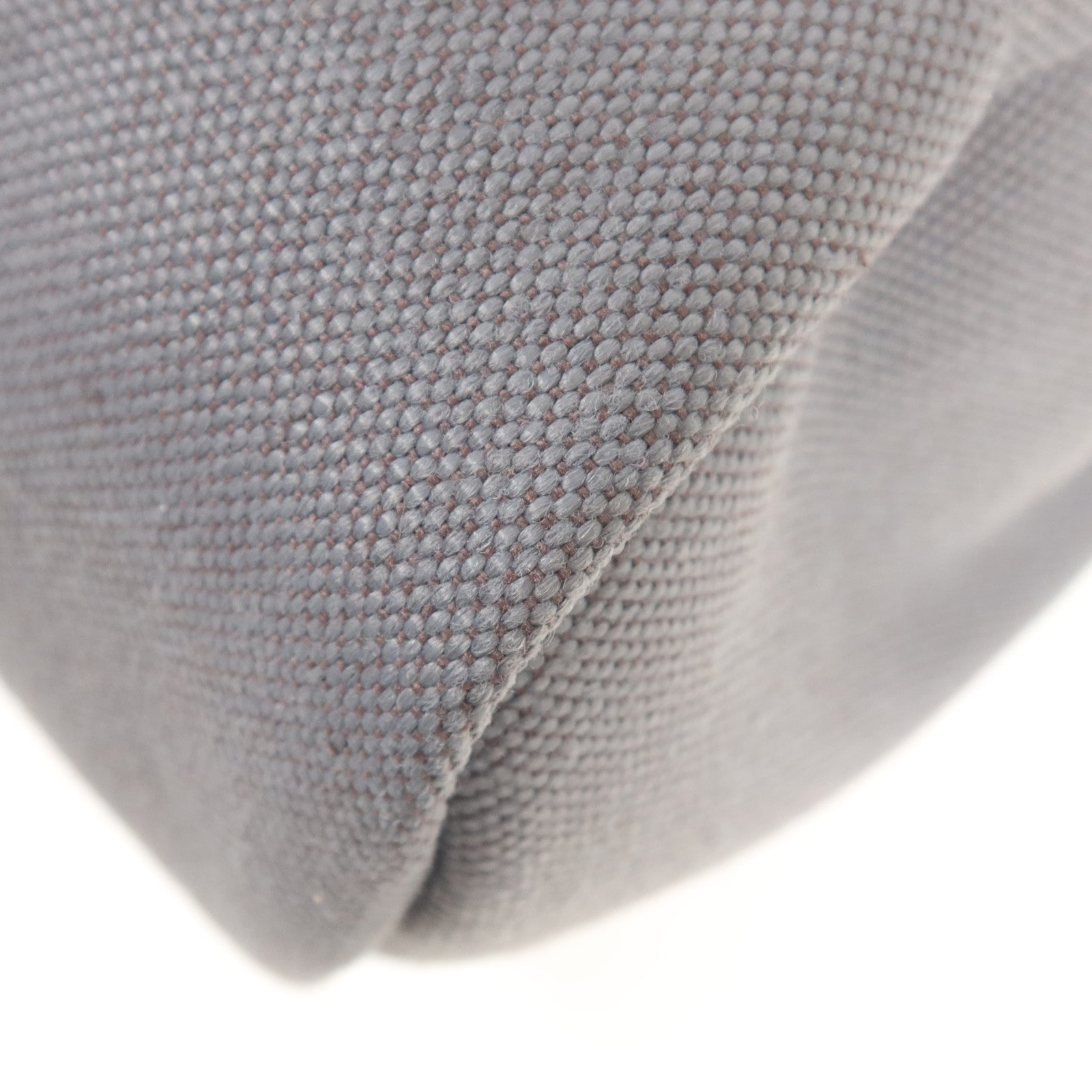 HERMES 帆布Herbag 31銀扣手挽肩背兩用袋Ardoise