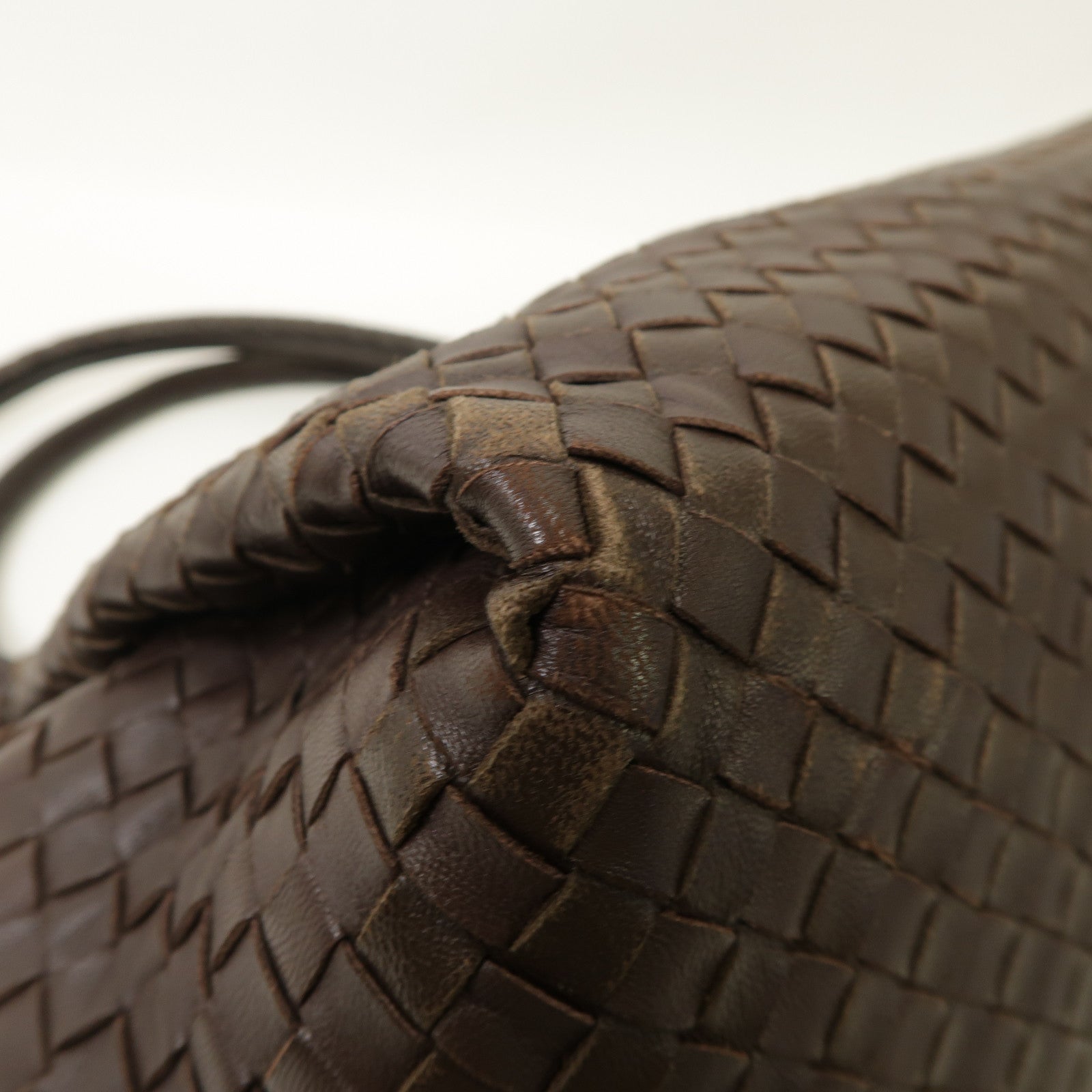 BOTTEGA VENETA 織紋皮革Shoulder Bag肩背袋啡色