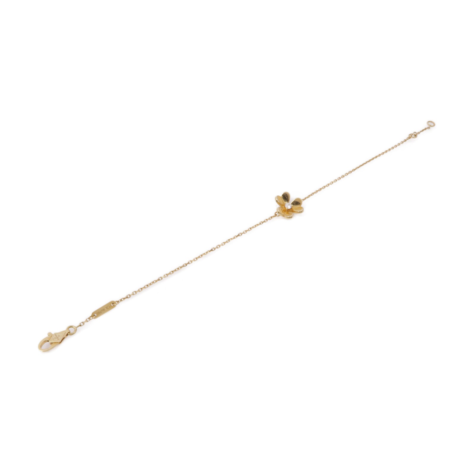 Van Cleef & Arpels 18K黃金Frivol Bracelet鑽石手鏈