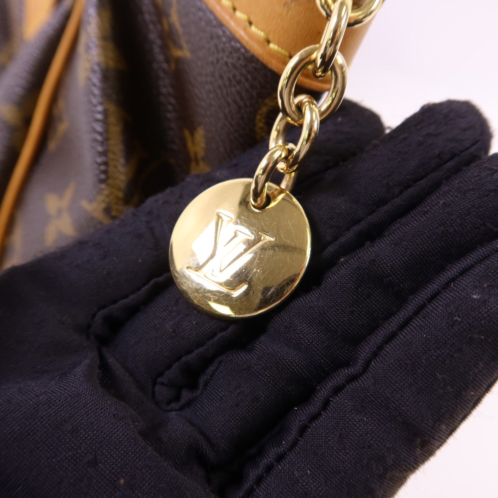 LOUIS VUITTON Monogram Tivoli PM金扣手挽袋