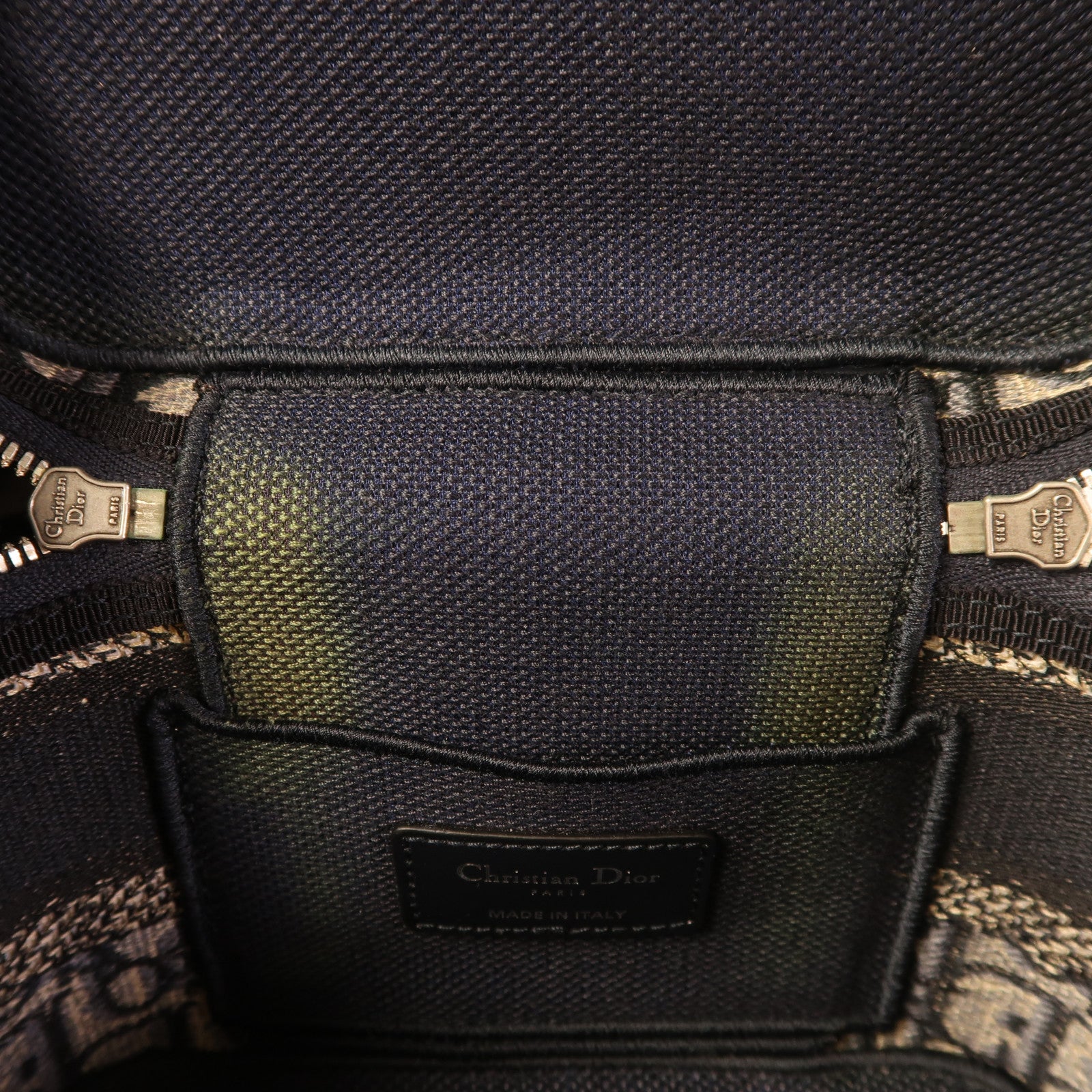Dior 帆布Dior Travel Vanity Case銀扣手挽肩背兩用袋