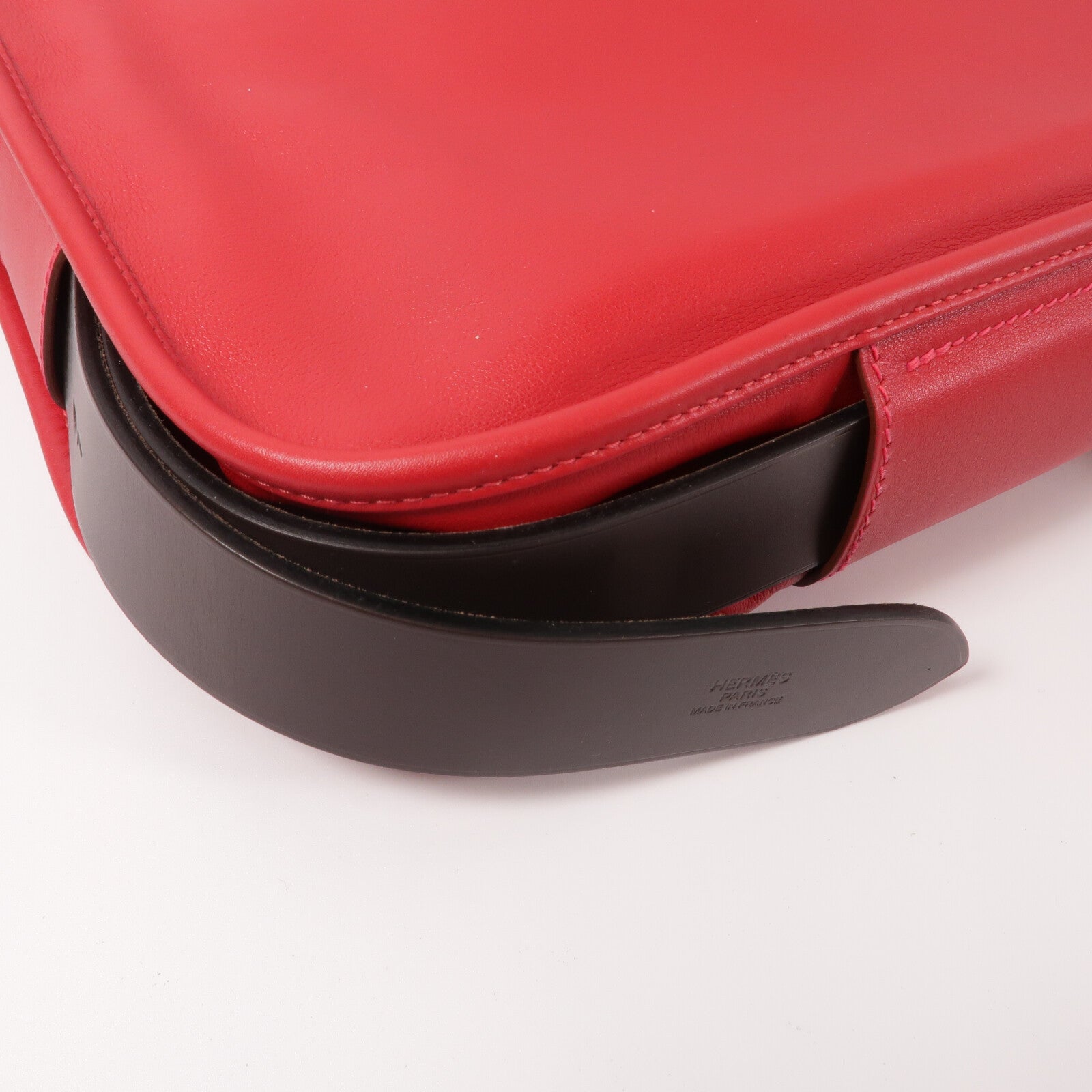 HERMES Swift皮革Brada 30肩背袋Rouge Tomate