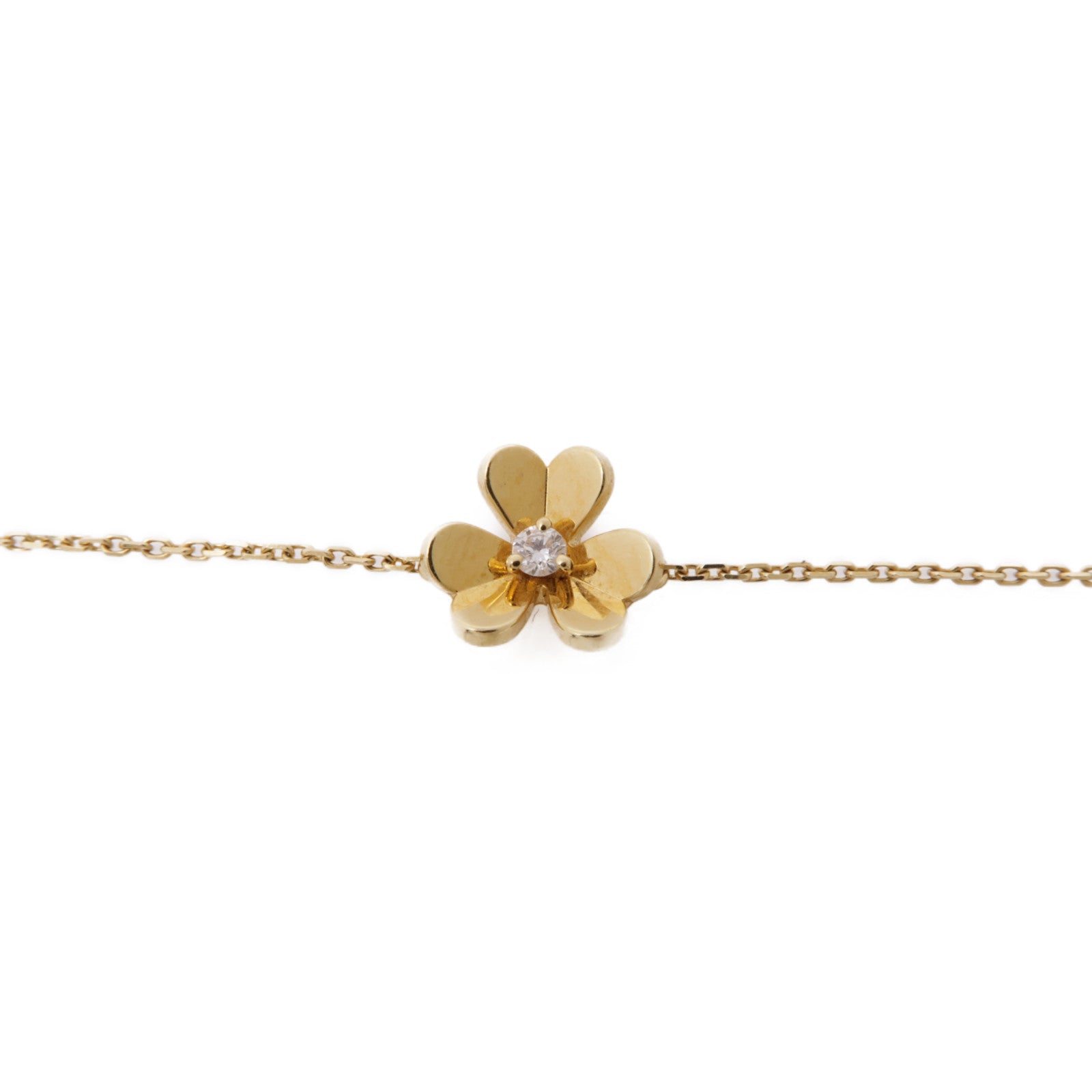 Van Cleef & Arpels 18K黃金Frivol Bracelet鑽石手鏈