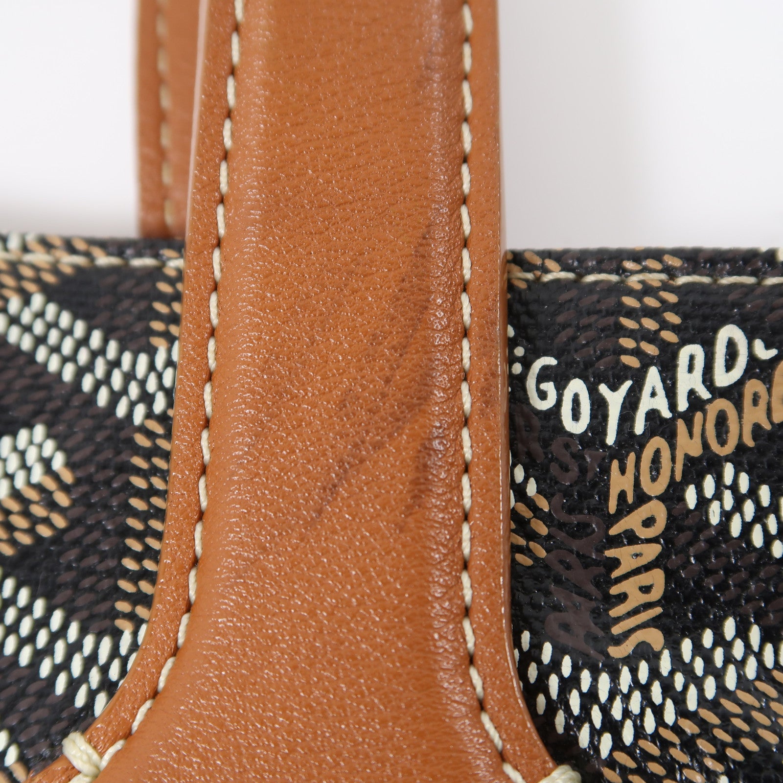 GOYARD 塗層帆布Tote Bag銀扣手挽袋啡色