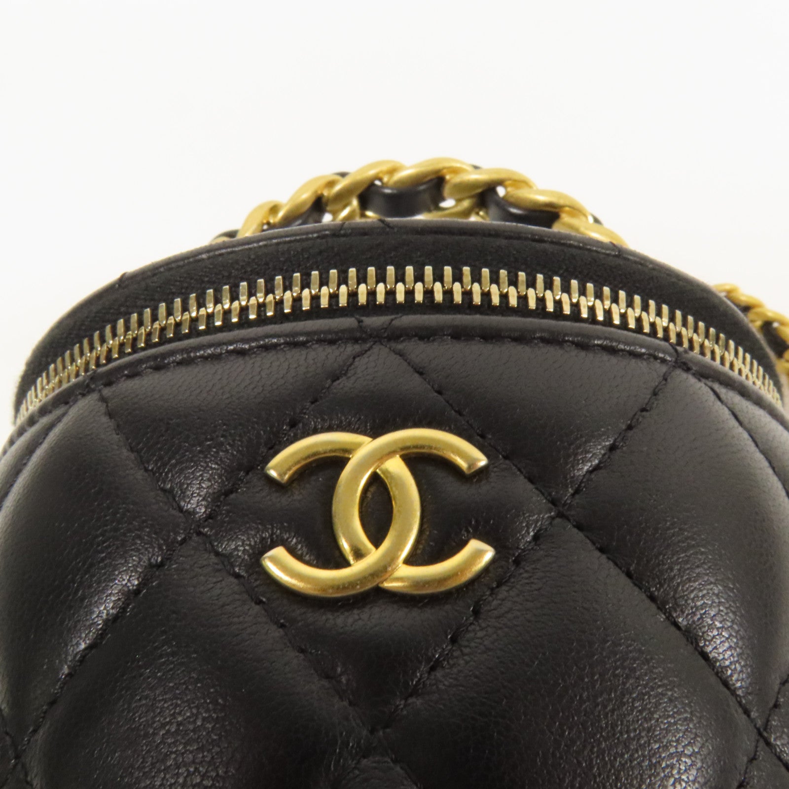 CHANEL 【激減優惠】牛皮皮革Chain Shoulder金扣手挽肩背兩用袋