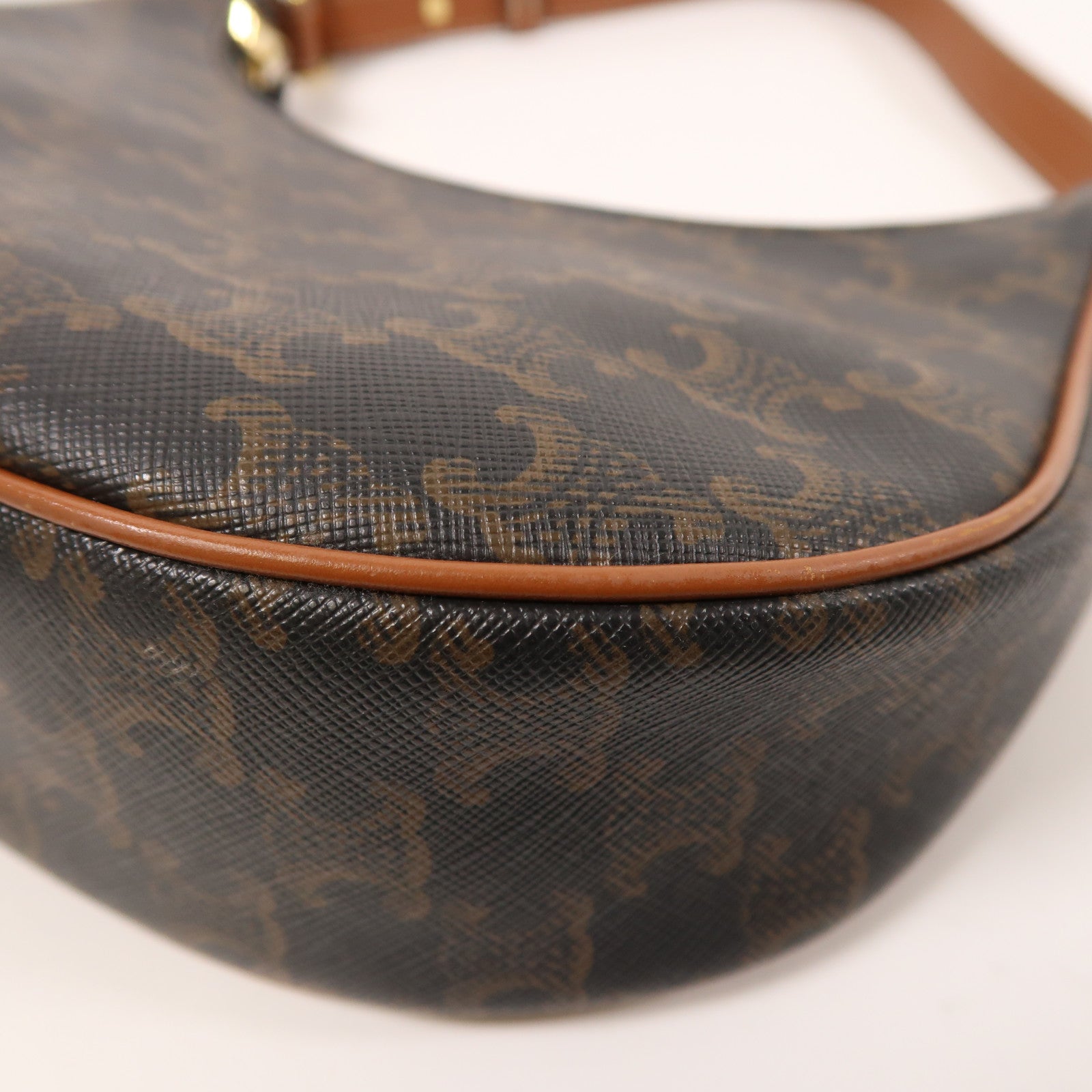 CELINE 塗層帆布Ava金扣肩背袋