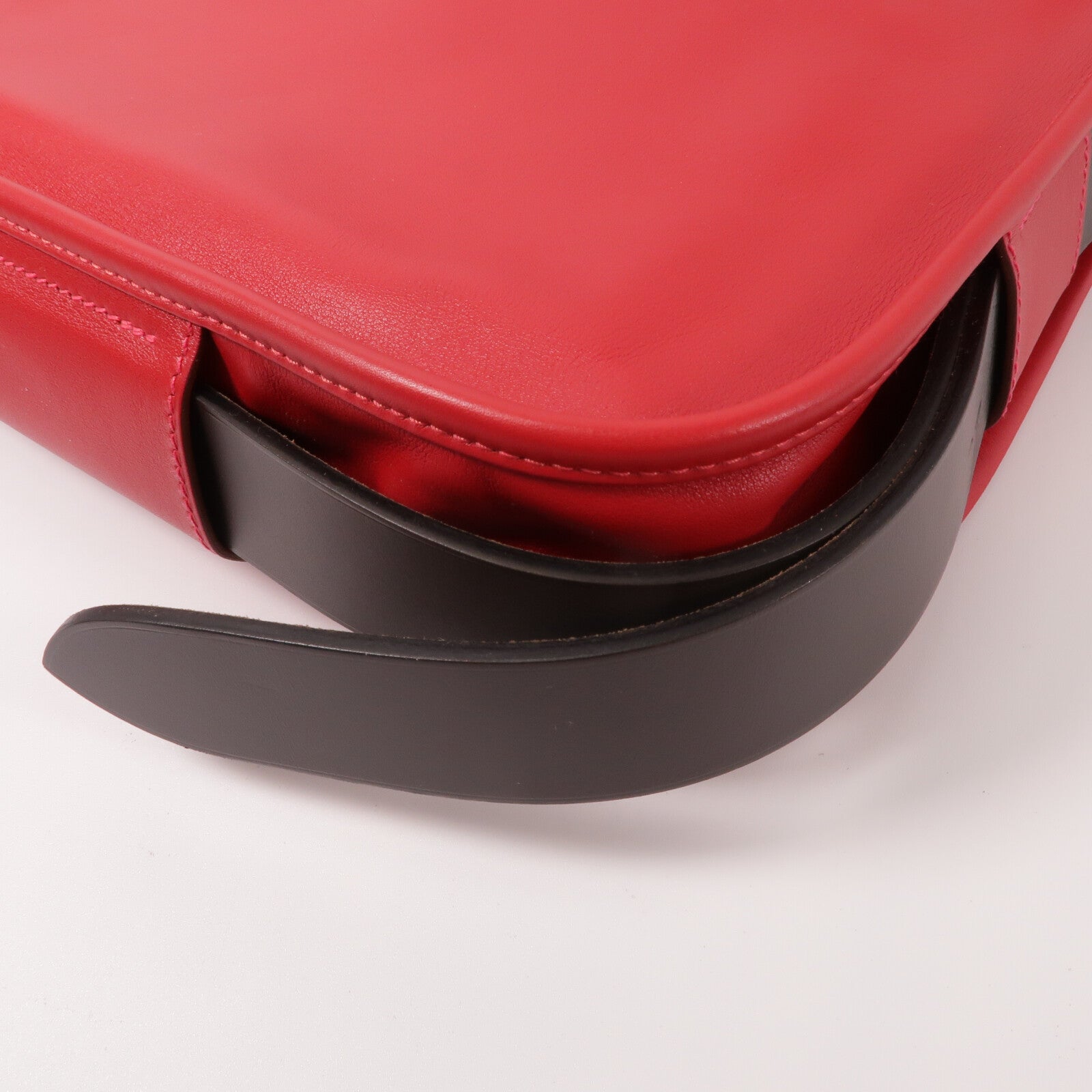 HERMES Swift皮革Brada 30肩背袋Rouge Tomate