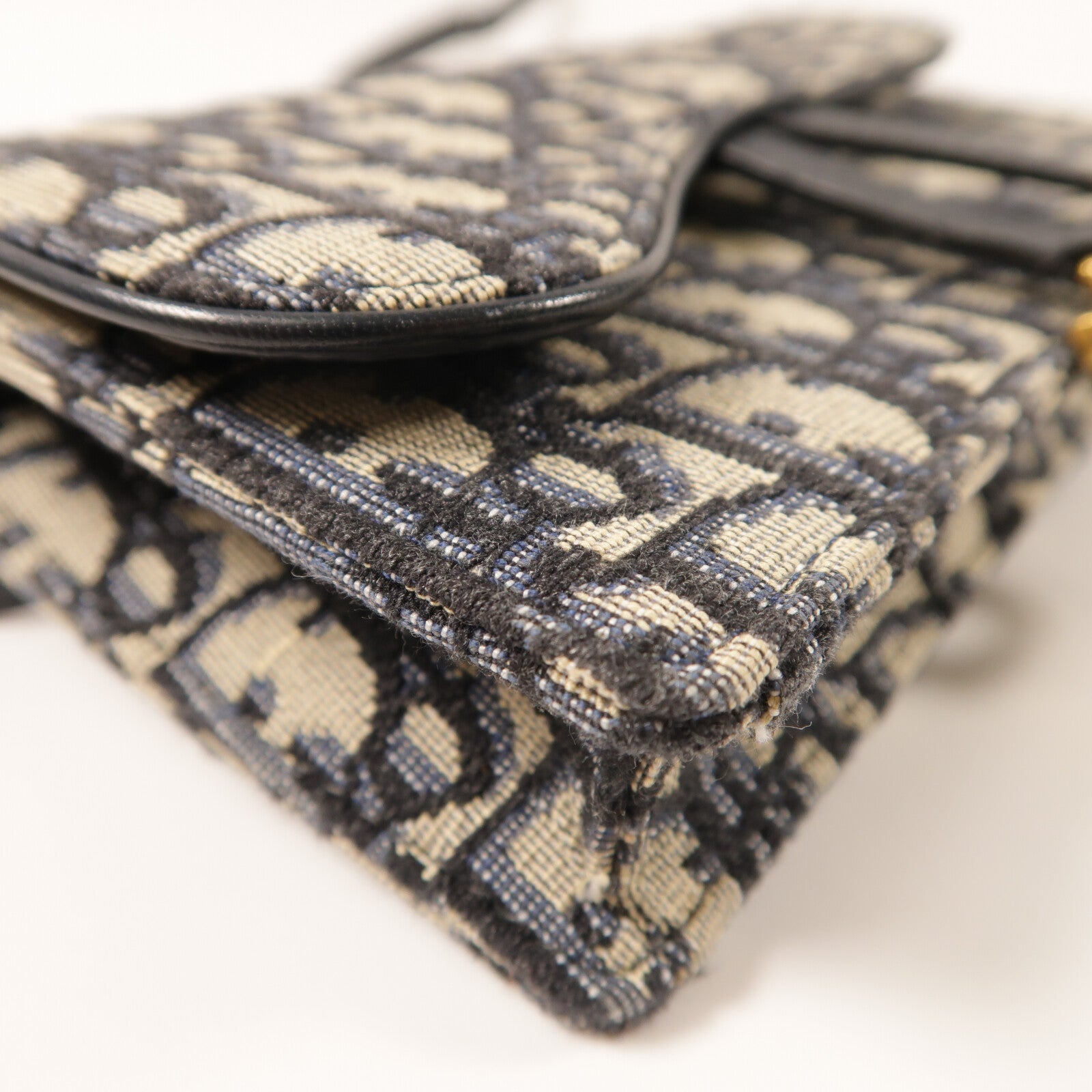 Dior 帆布Saddle Belt Bag金扣腰包