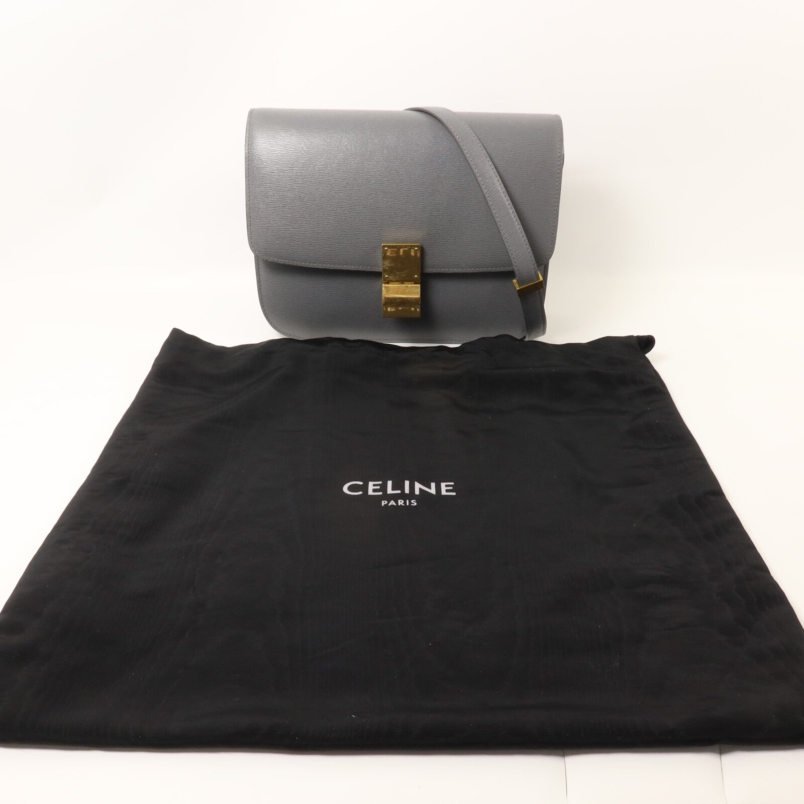 CELINE 牛皮皮革Classic Box Medium肩背袋
