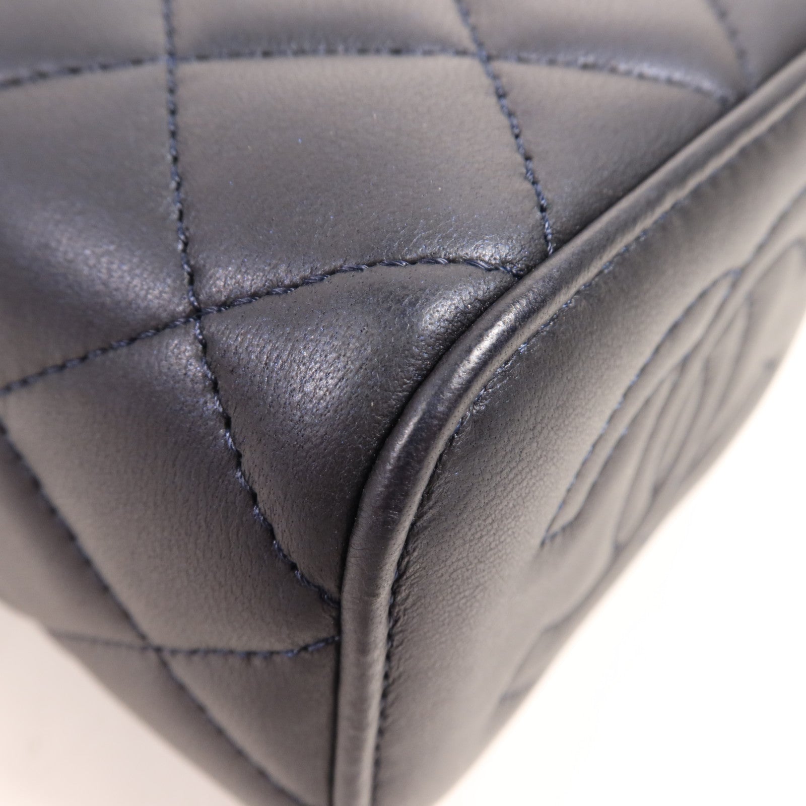 CHANEL 羊皮皮革Vanity Case金扣手挽肩背兩用袋