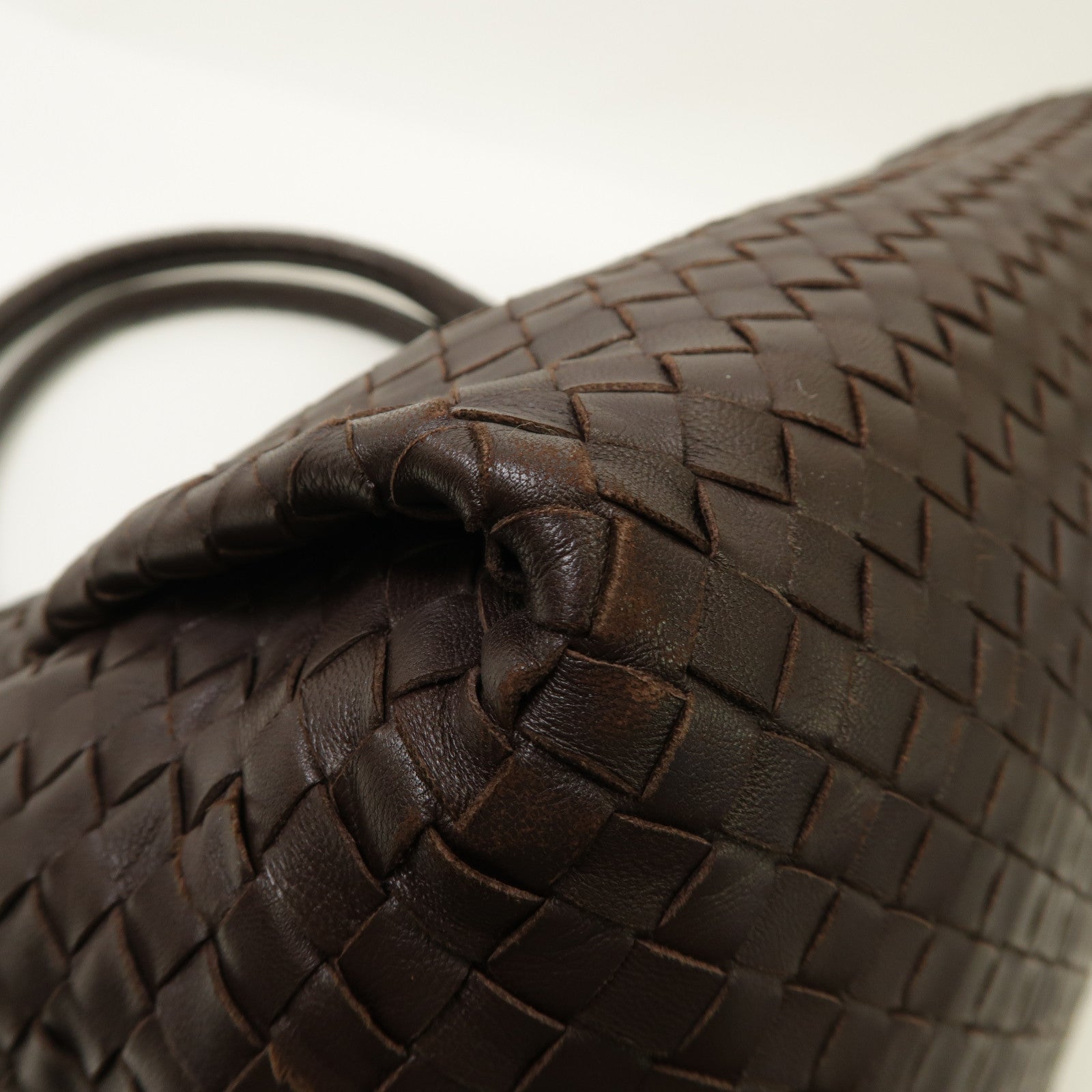 BOTTEGA VENETA 織紋皮革Shoulder Bag肩背袋啡色
