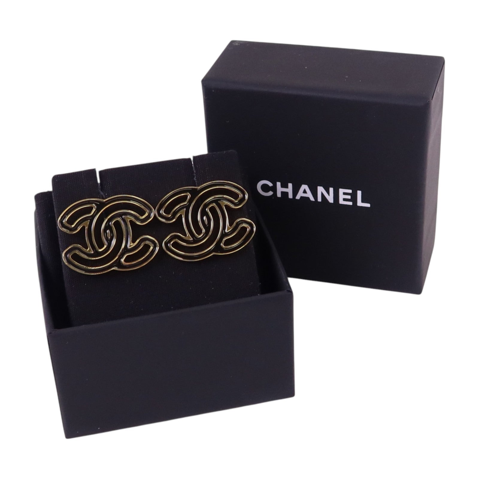 CHANEL 【激減優惠】金屬CC Earrings金扣耳環