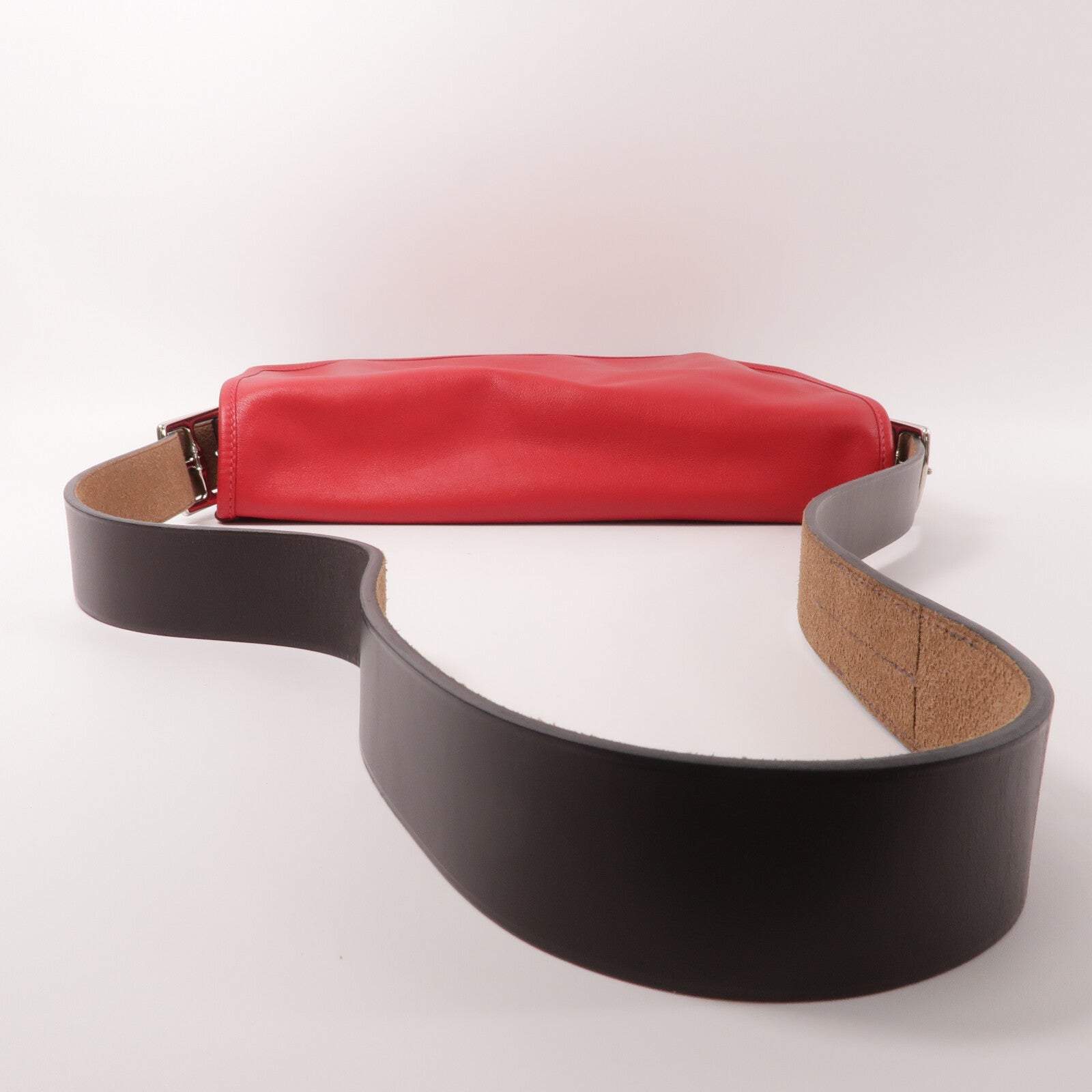 HERMES Swift皮革Brada 30肩背袋Rouge Tomate