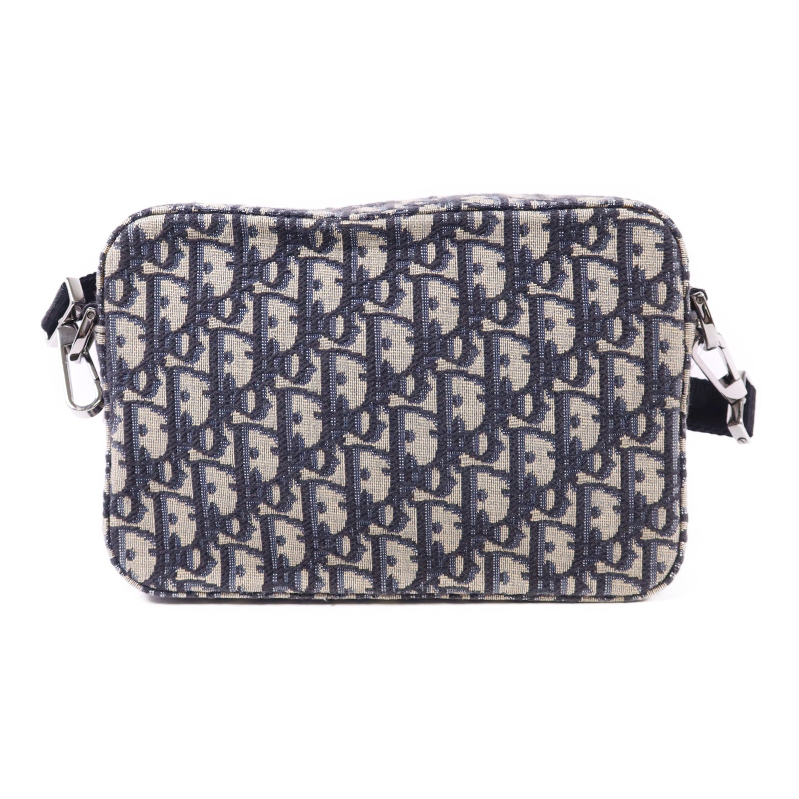Dior 帆布Safari Messenger Oblique銀扣肩背袋
