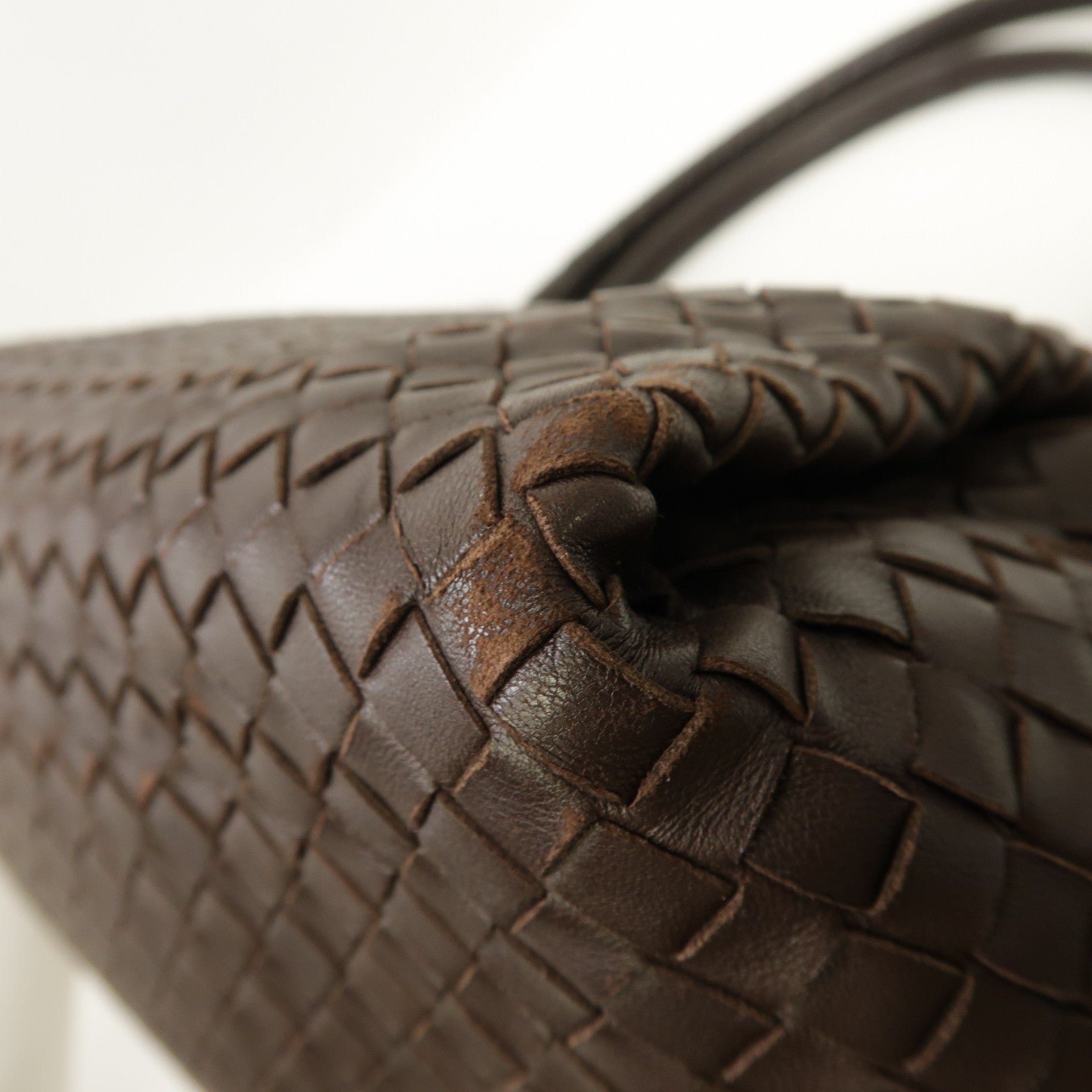 BOTTEGA VENETA 織紋皮革Shoulder Bag肩背袋啡色