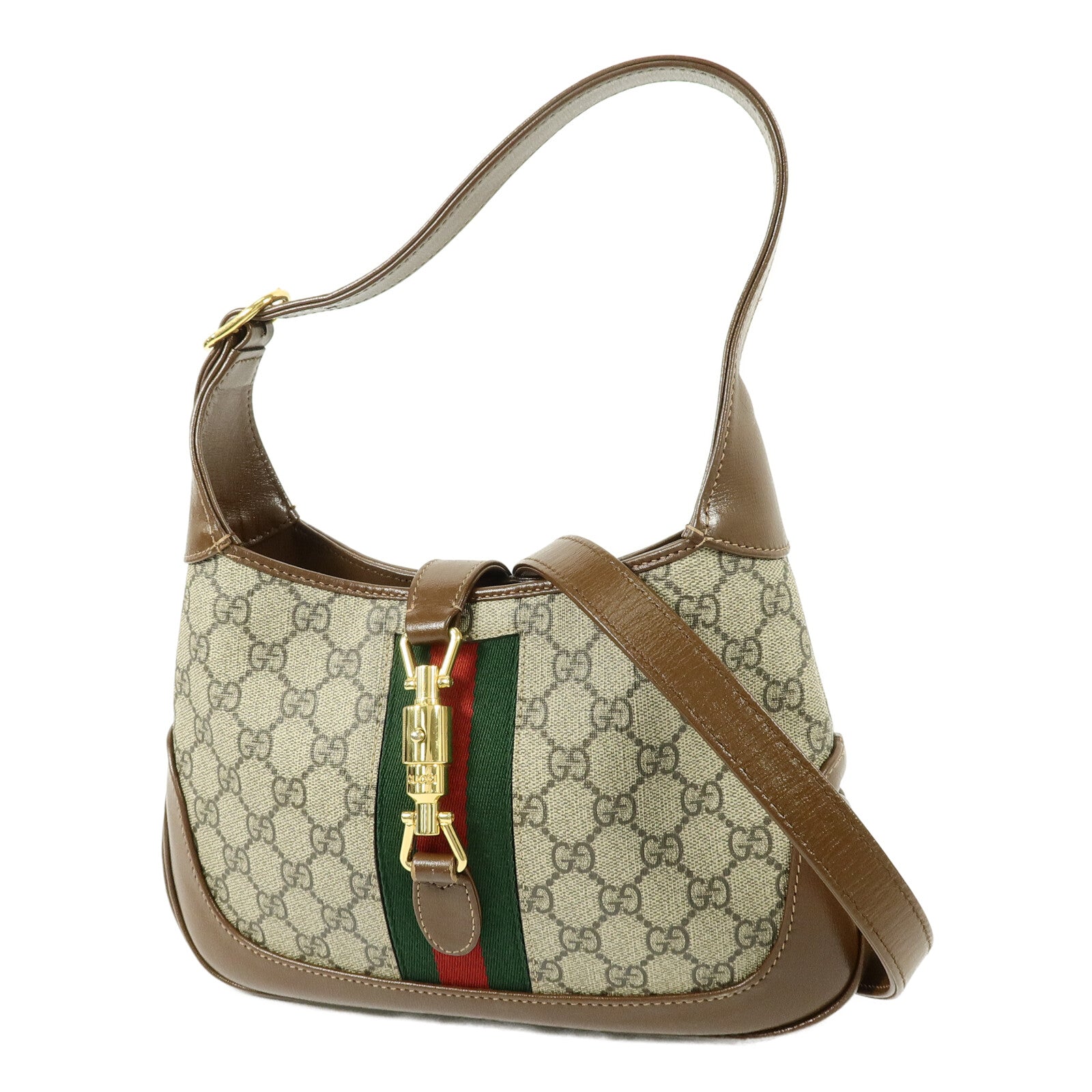 GUCCI 塗層帆布Jackie 1961 Small手挽肩背兩用袋