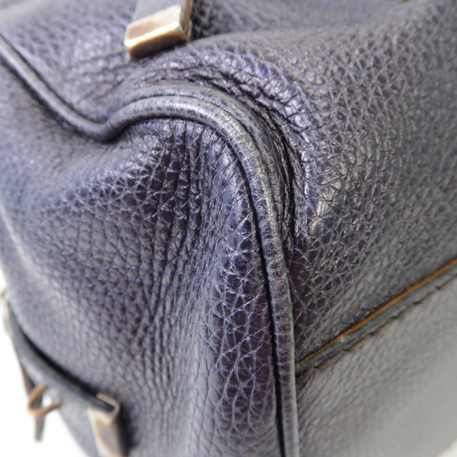 TOD’S 【激減優惠】牛皮皮革Handbag手挽袋深藍色