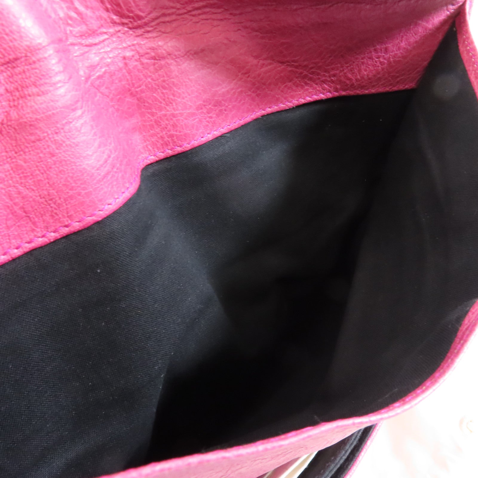 BALENCIAGA 牛皮皮革Clutch Bag銀扣手拿包粉紅色