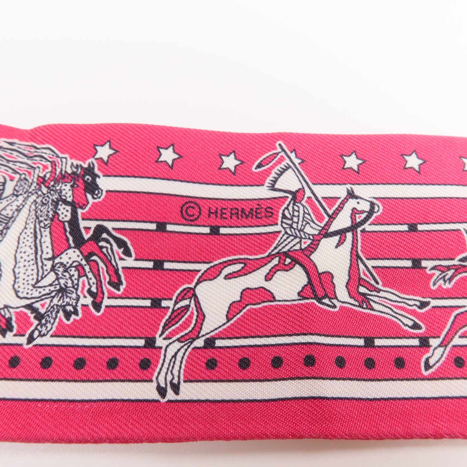 HERMES 【激減優惠】絲質Twilly絲巾