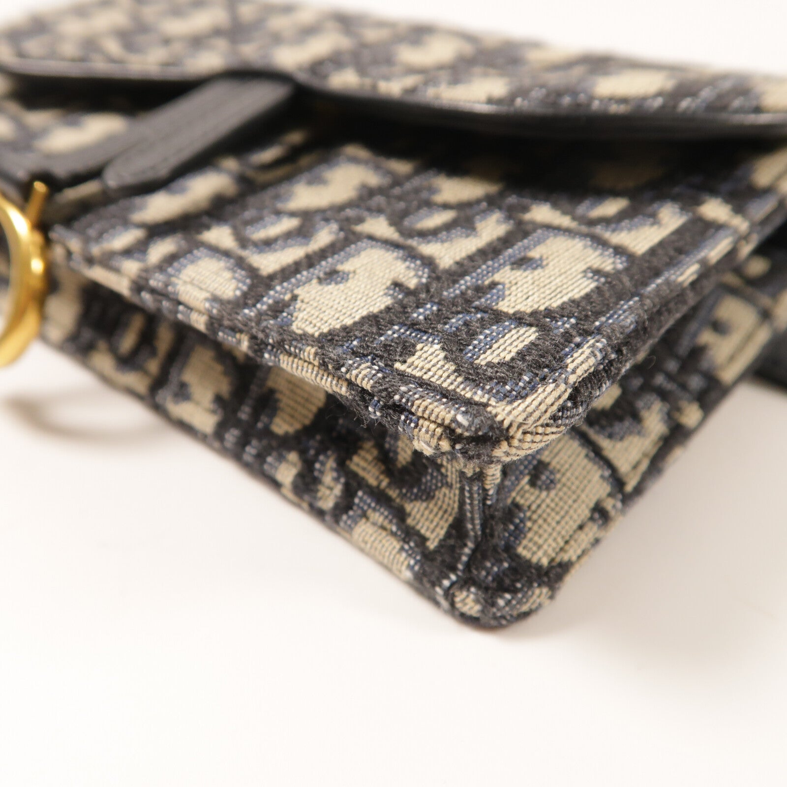 Dior 帆布Saddle Belt Bag金扣腰包