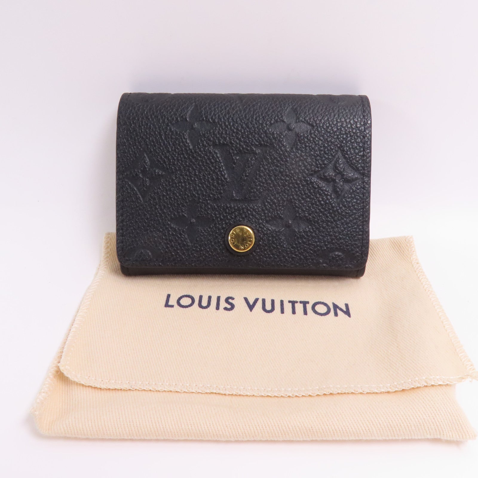 LOUIS VUITTON Monogram Empreinte Card Case金扣卡片套
