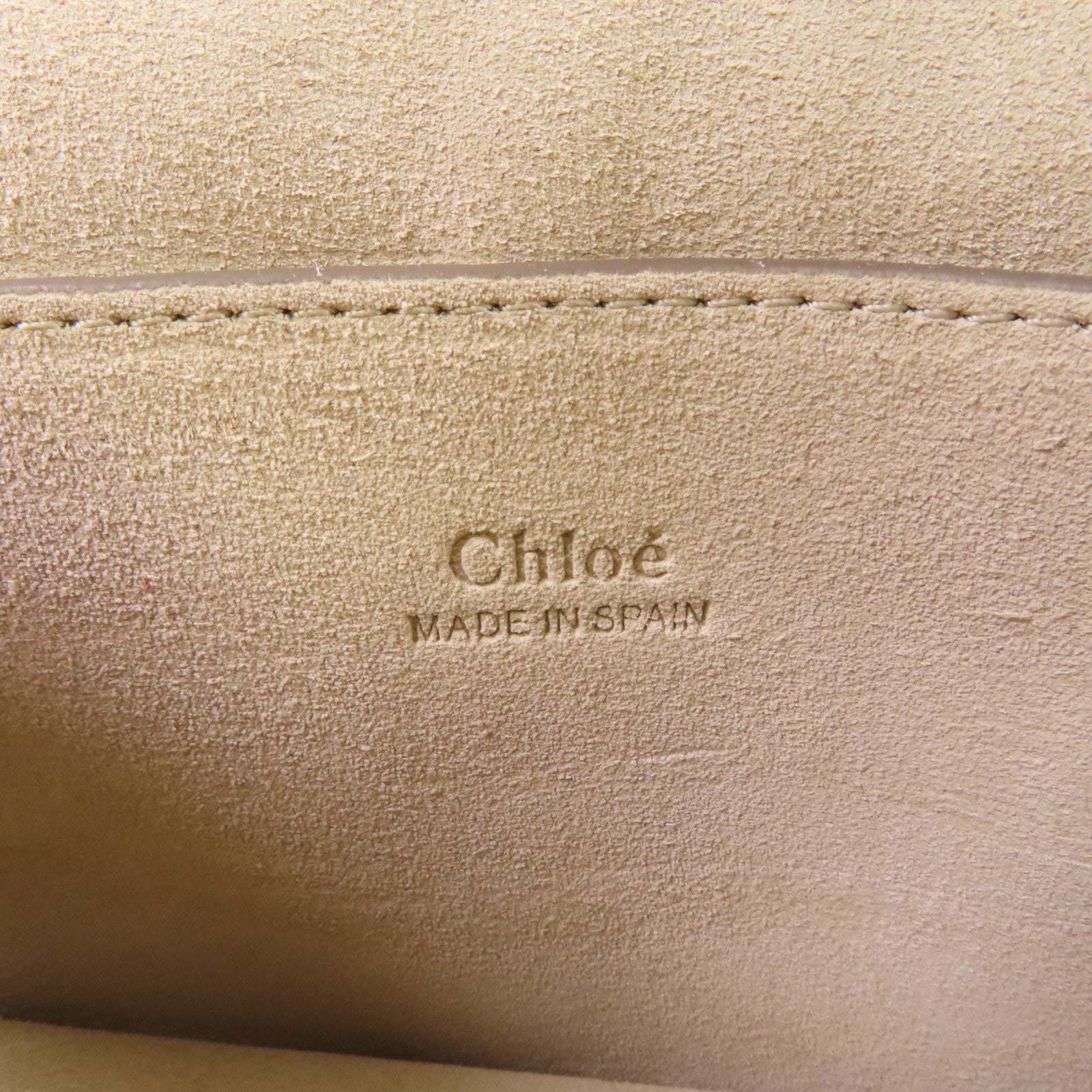 Chloe 牛皮皮革/麂皮皮革Faye Small Bag Shoulder Bag金扣鏈帶肩背袋灰色