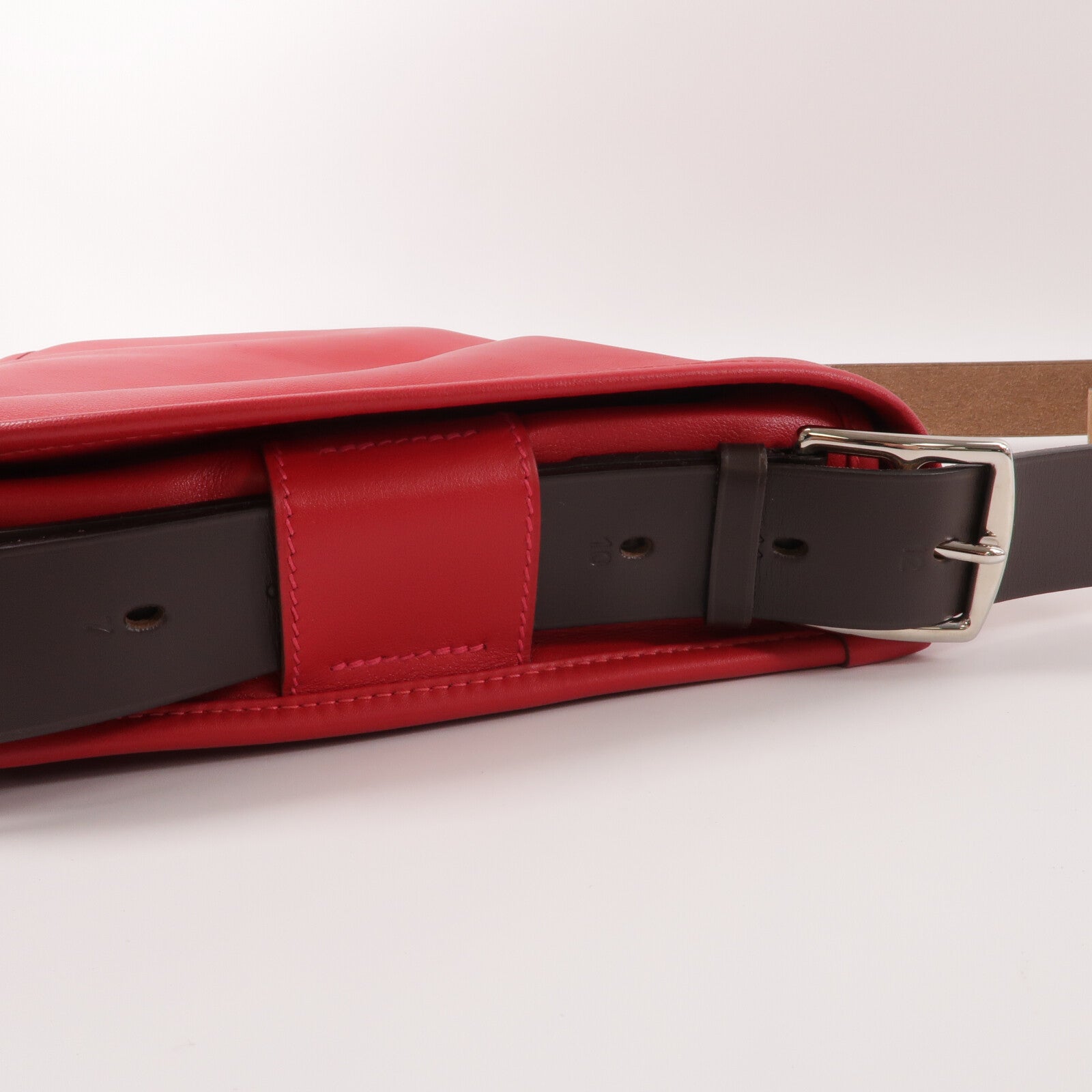 HERMES Swift皮革Brada 30肩背袋Rouge Tomate
