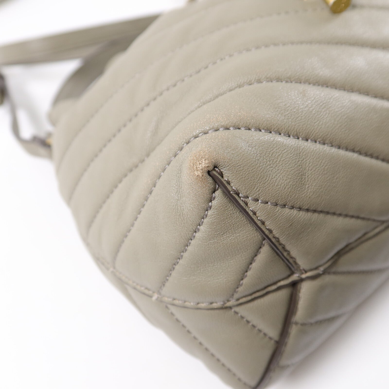 Tory Burch 羊皮皮革Kira Chevron Bucket手挽肩背兩用袋