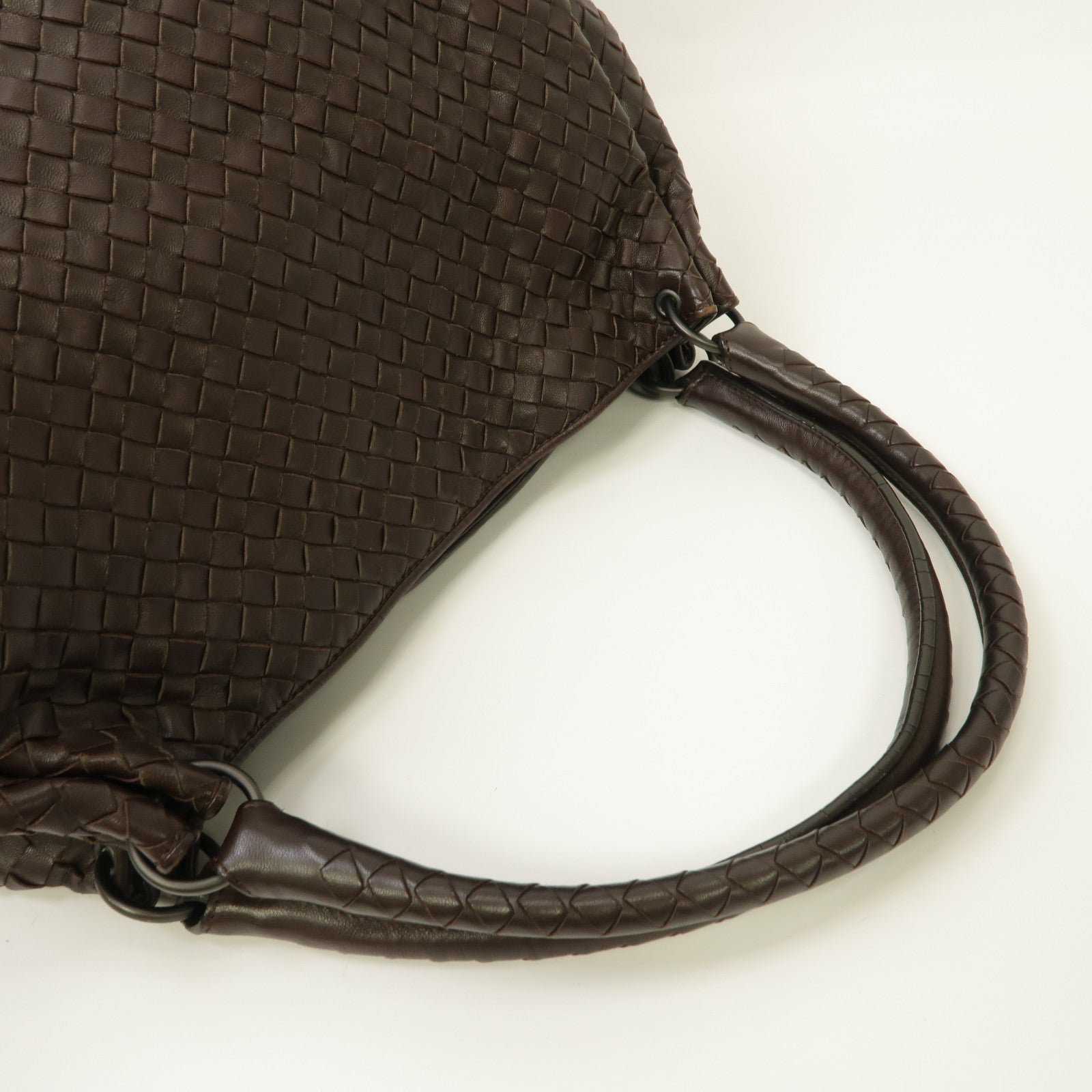 BOTTEGA VENETA 織紋皮革Shoulder Bag肩背袋啡色