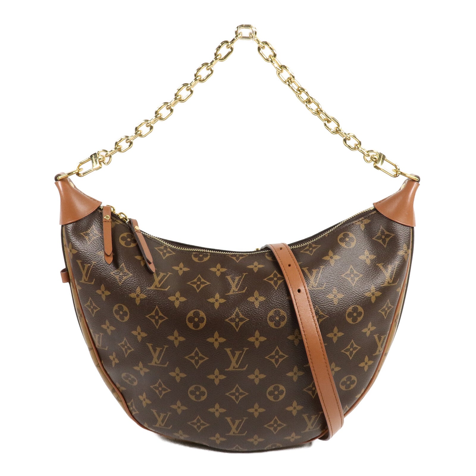 LOUIS VUITTON Monogram Reverse Loop Hobo手挽肩背兩用袋