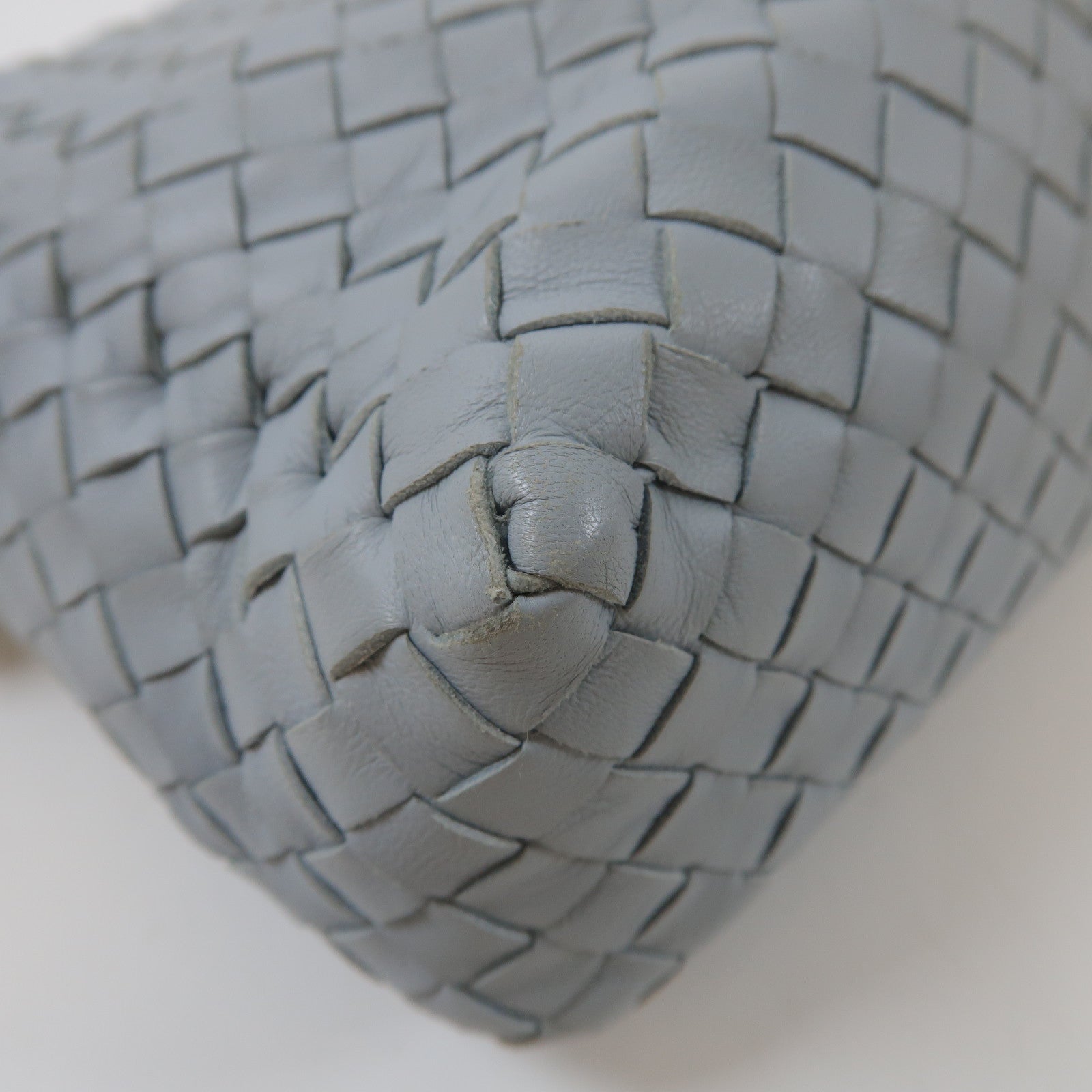 BOTTEGA VENETA 織紋羊皮皮革Shoulder Bag肩背袋藍色