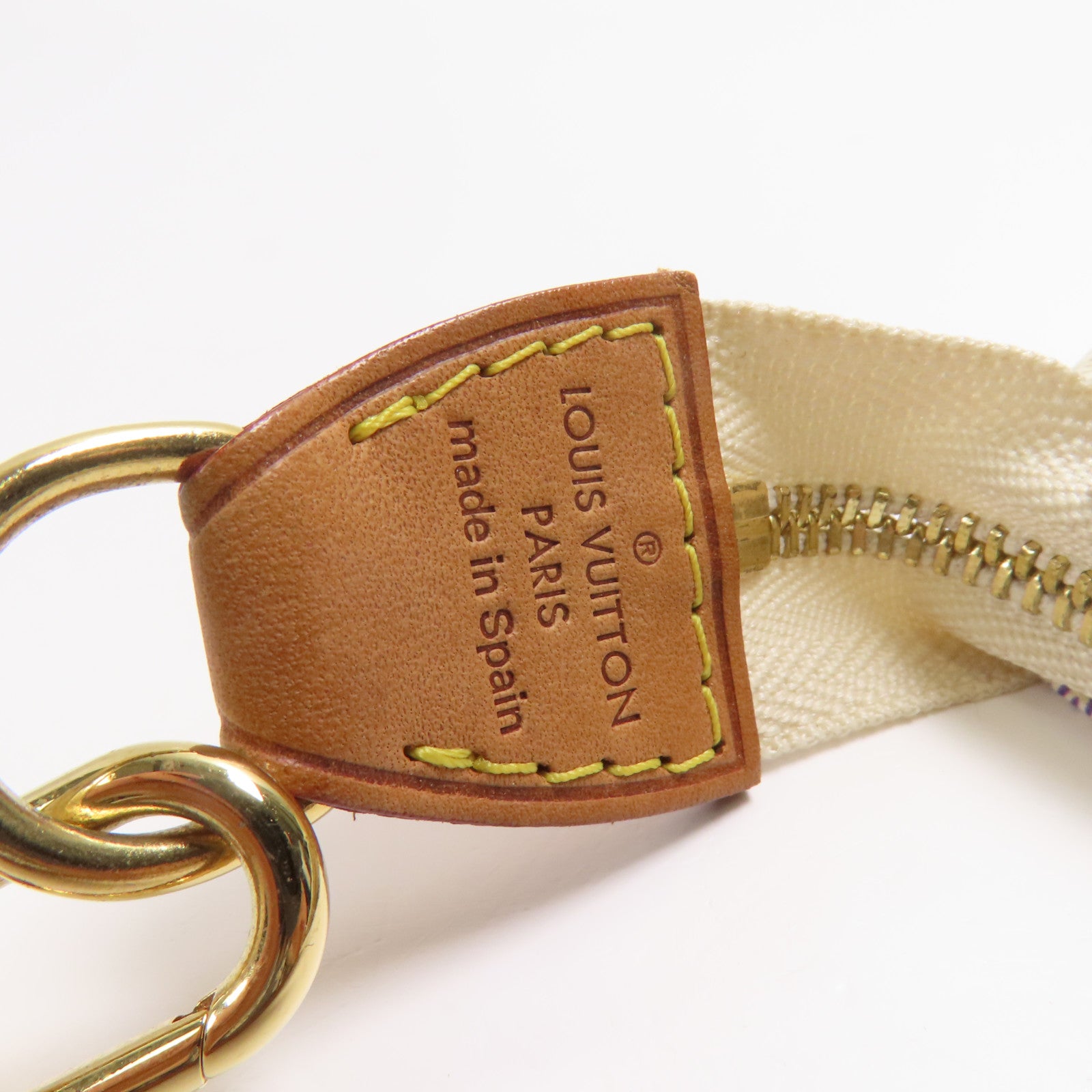 LOUIS VUITTON Damier Azur Pochette Accessooires金扣手挽袋