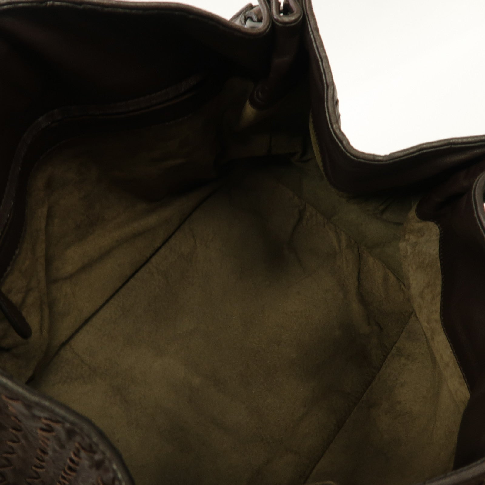 BOTTEGA VENETA 織紋皮革Shoulder Bag肩背袋啡色