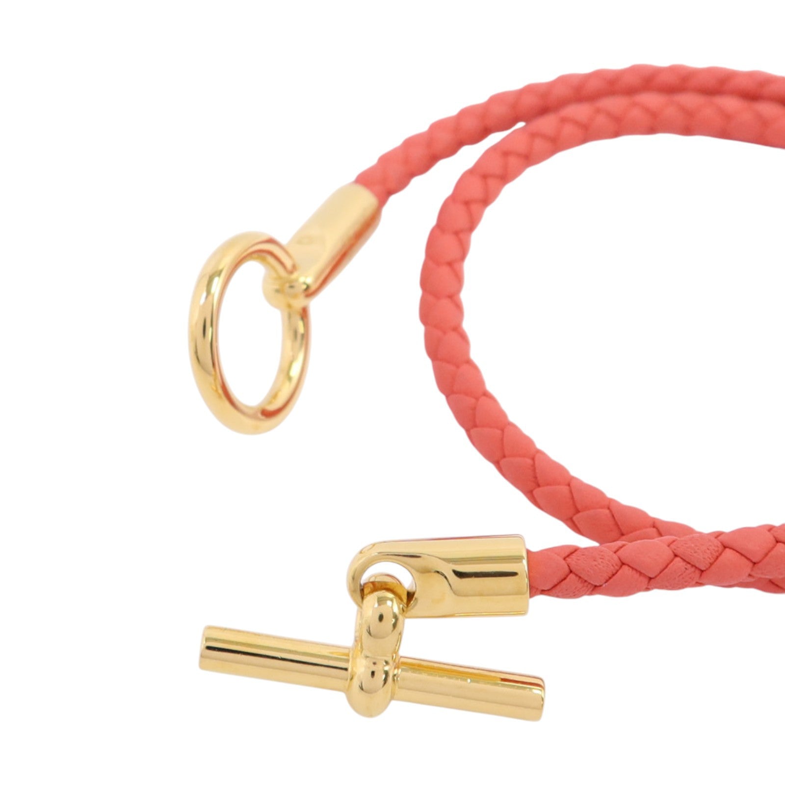 HERMES Swift皮革Glenan Double Tour Bracelet金扣手鏈