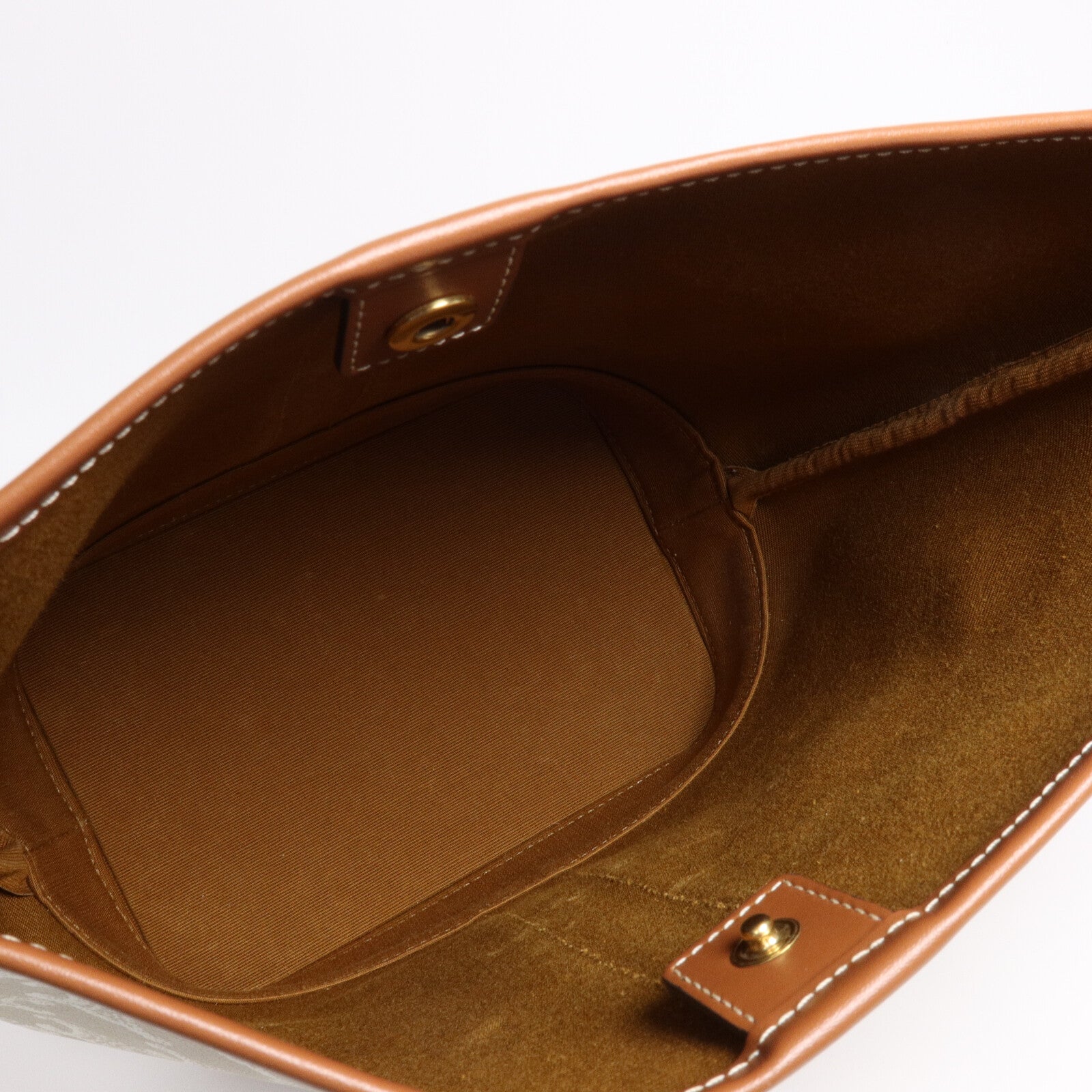 CELINE 塗層帆布Triomphe Small Bucket Bag肩背袋