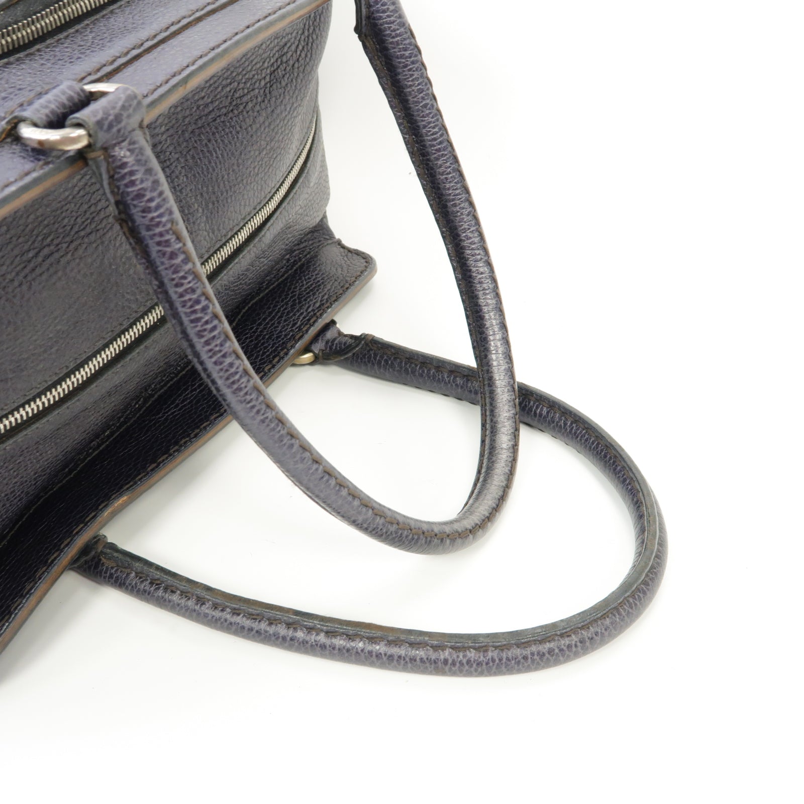 TOD’S 【激減優惠】牛皮皮革Handbag手挽袋深藍色