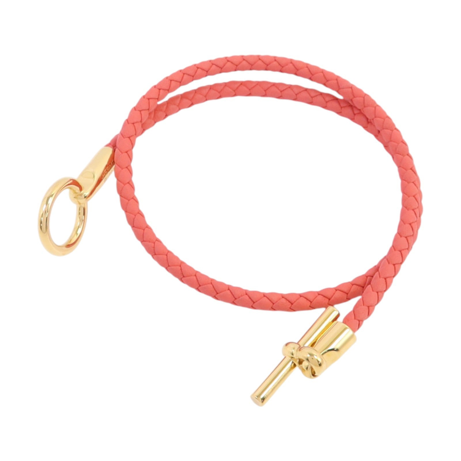 HERMES Swift皮革Glenan Double Tour Bracelet金扣手鏈