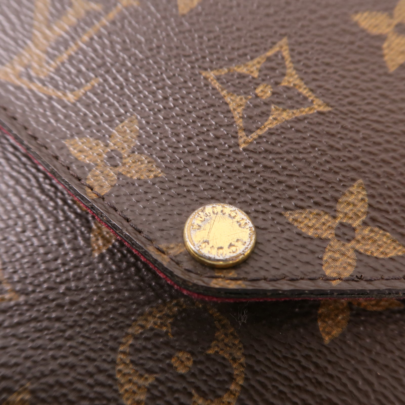 LOUIS VUITTON LV GHW Pochette Felicie Chain Shoulder Bag M61276 Monogram Brown